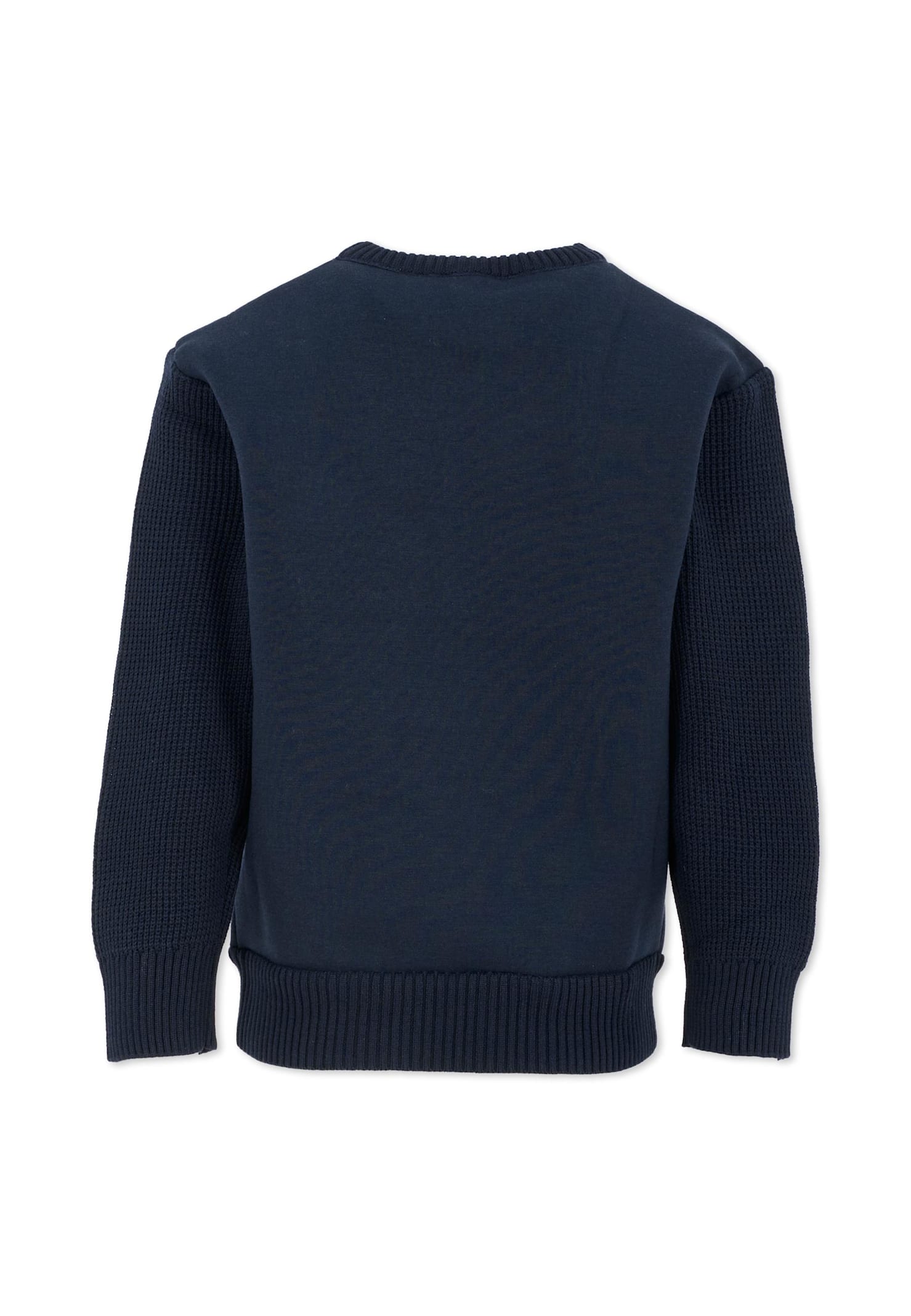 Timberland Blue Sweater For Boy With Logo In Blue