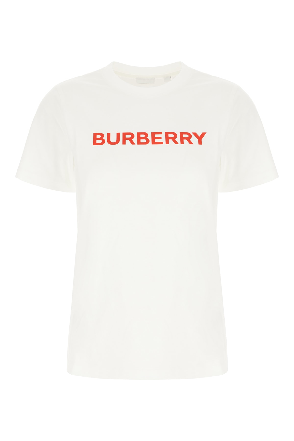 Shop Burberry White Cotton T-shirt In A1464