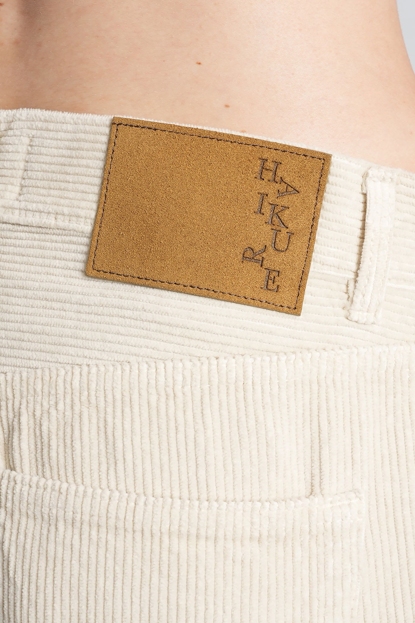 Haikure Bethany Velvet Pants In Beige Cotton In Orange