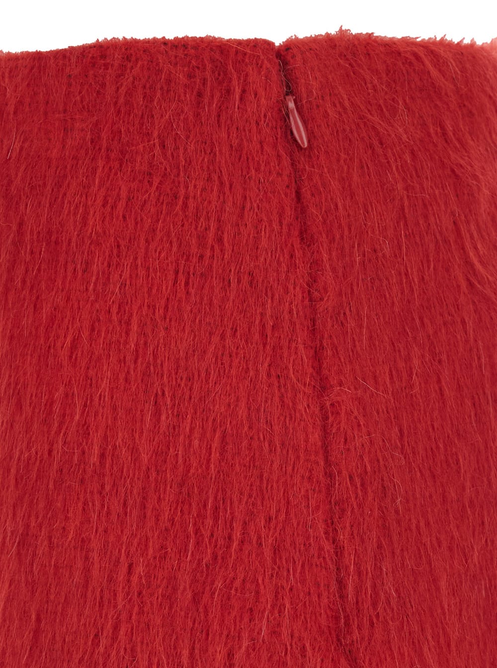 Msgm Zipper Skirt In Red