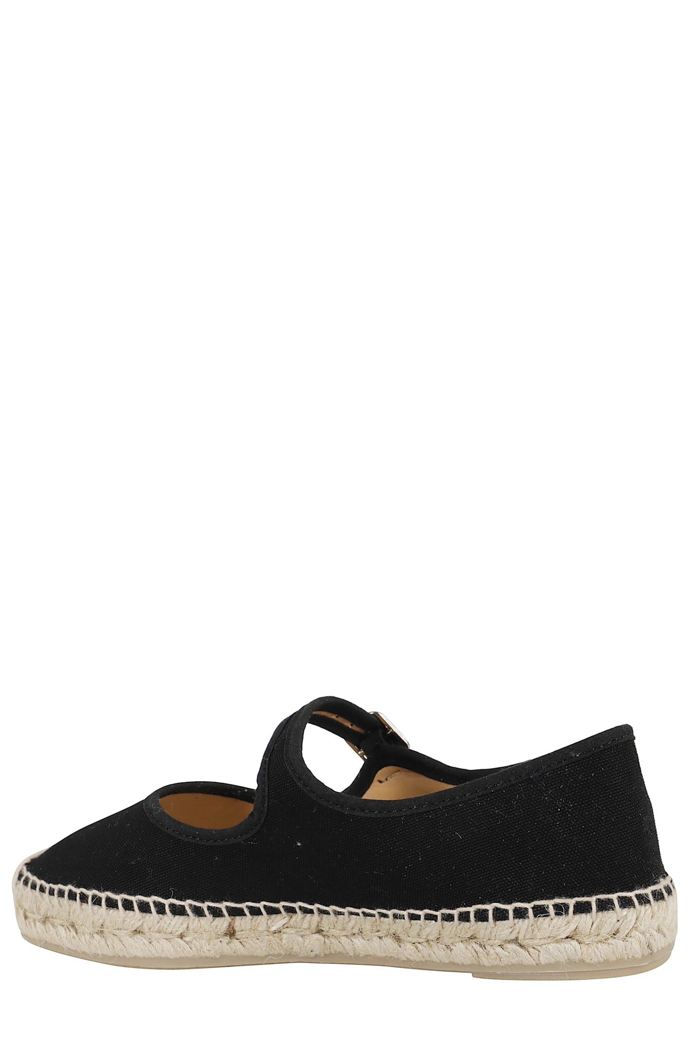 Castaã±er Castaner Classic Black Espadrille With Braided Jute Sole In Negro