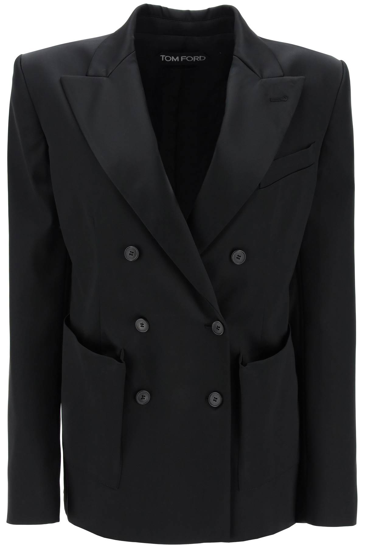 TOM FORD DOUBLE-BREASTED DUCHESSE BLAZER