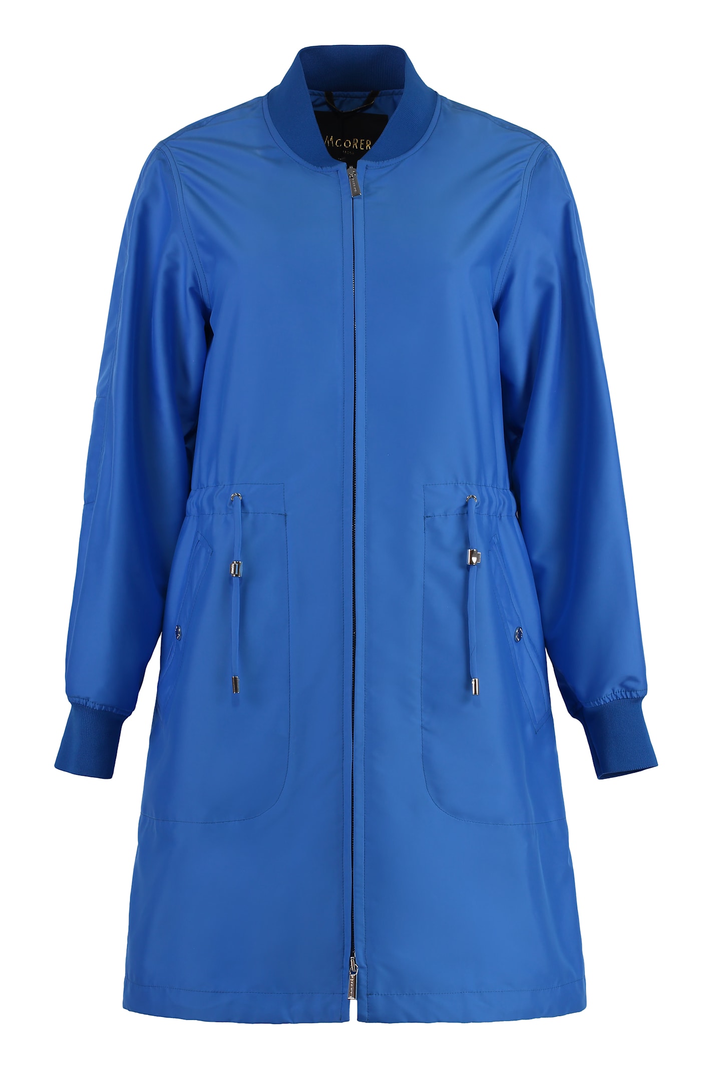 Moorer Amarilli Drawstring-waist Coat In Blue