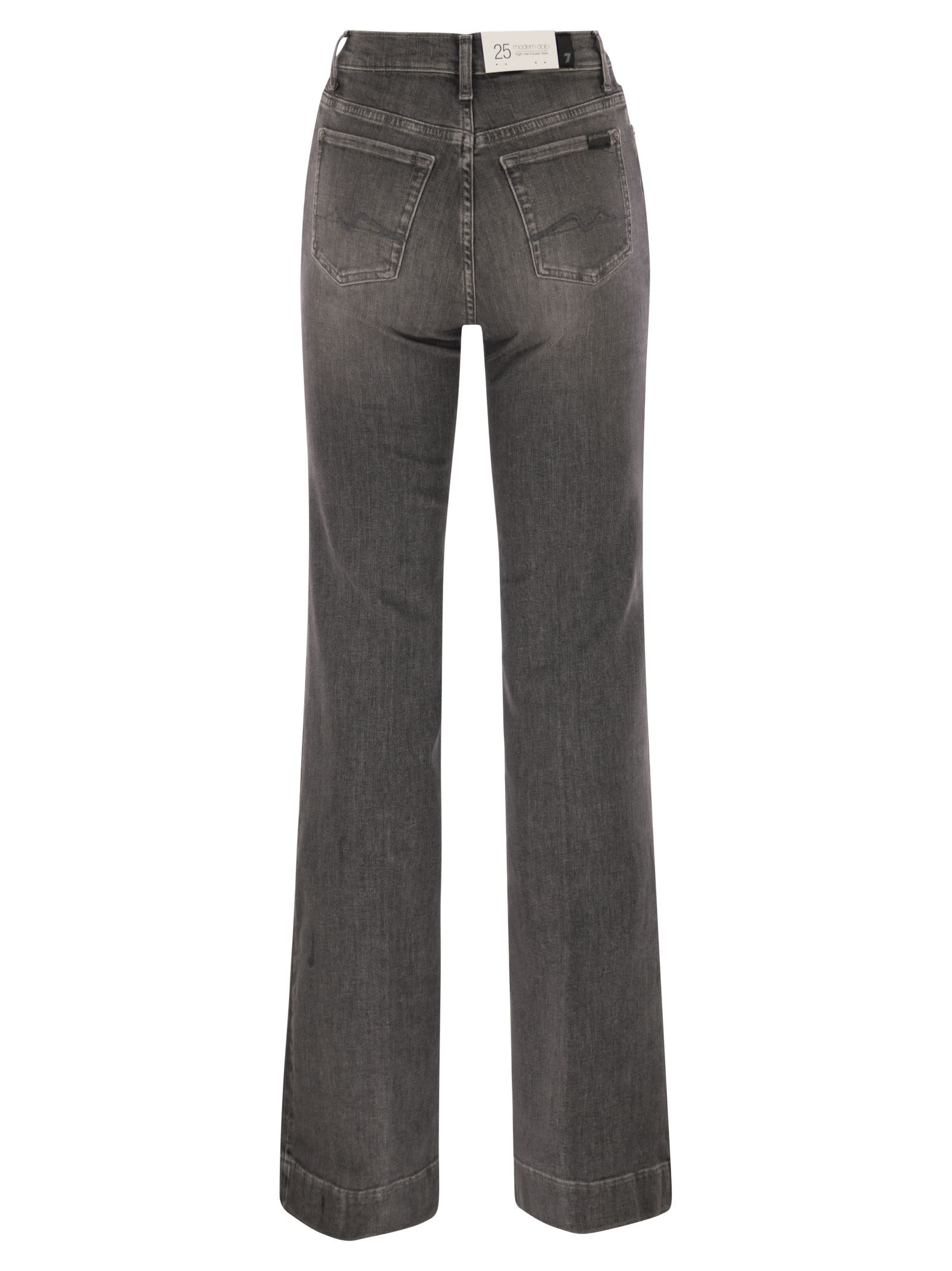 7 For All Mankind Modern Dojo - Jeans Flair Fit In Gray
