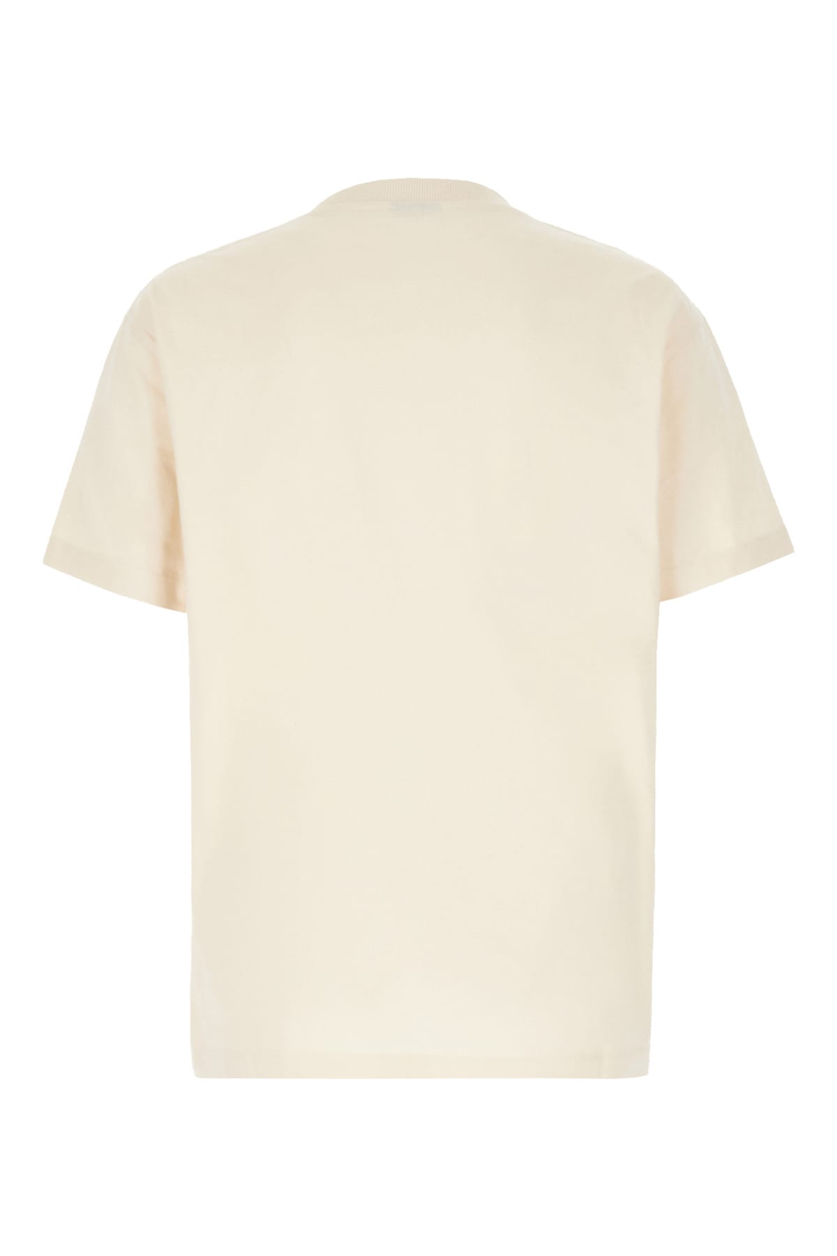 MARCELO BURLON COUNTY OF MILAN SAND STRETCH COTTON T-SHIRT 