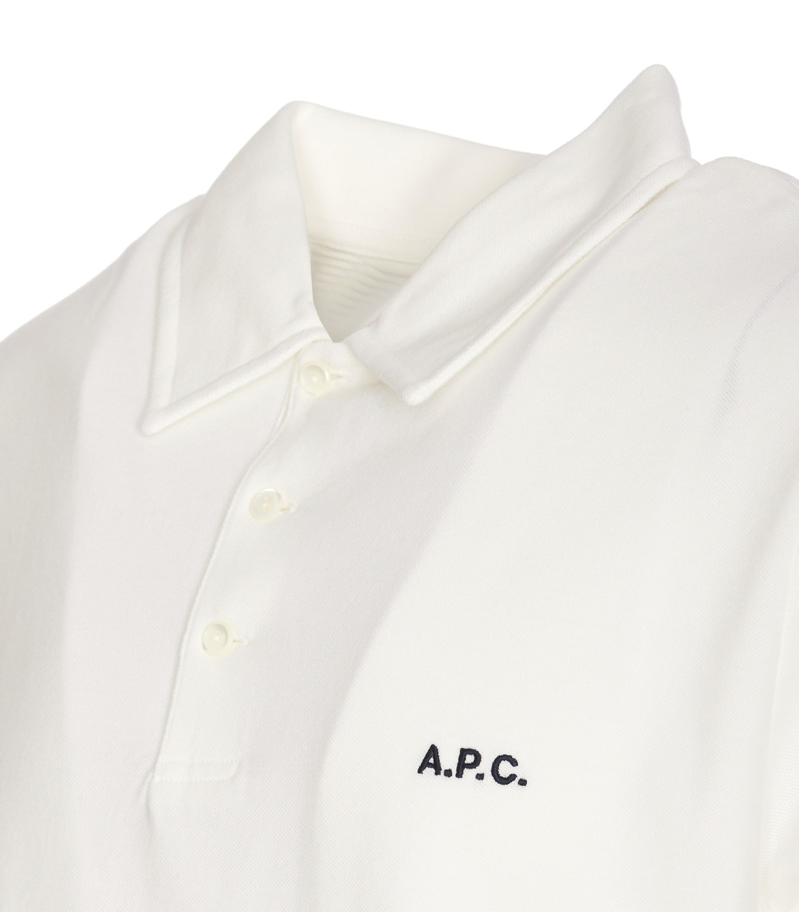 Shop Apc Austin Cotton-piqu Olo Shirt In White