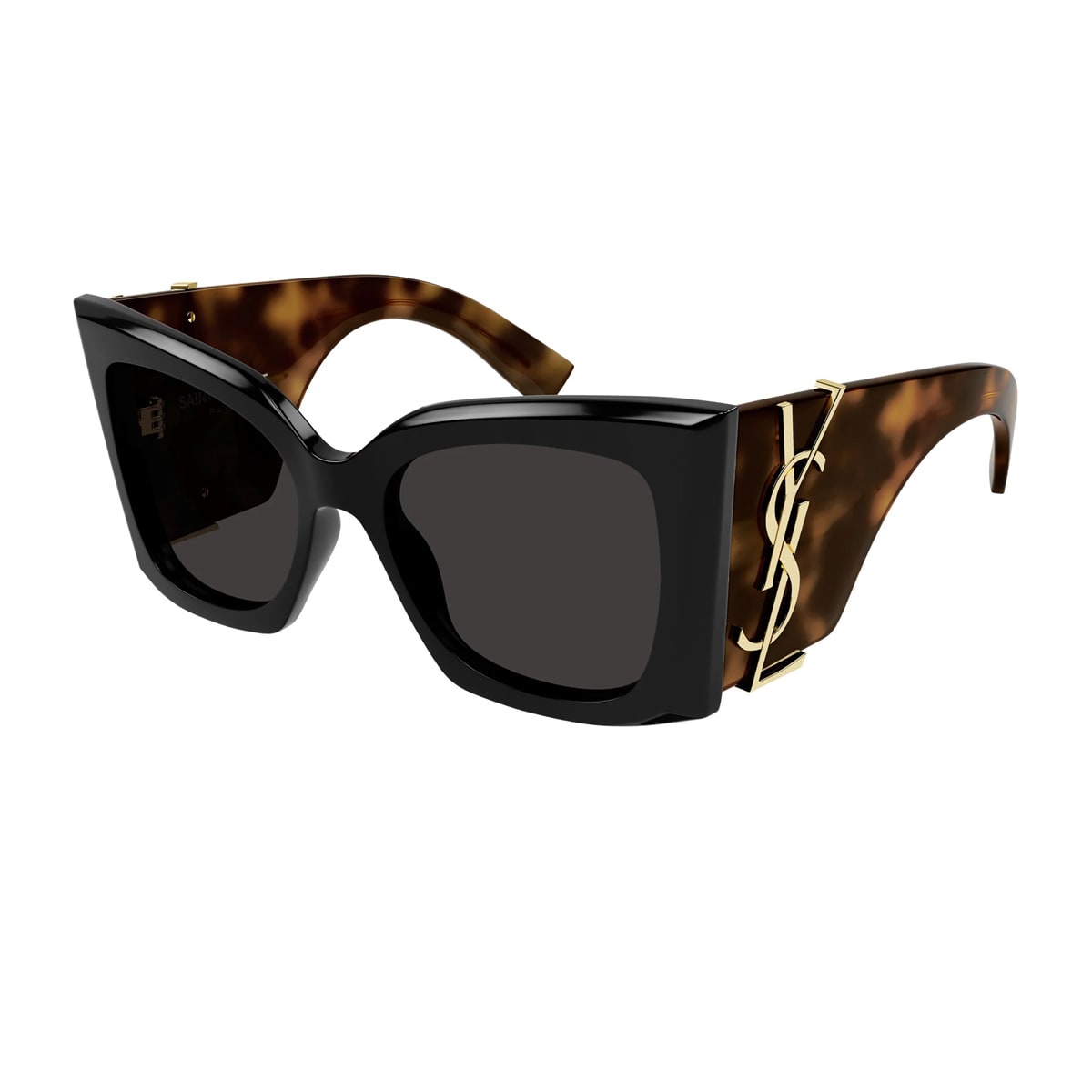 Saint Laurent Blaze Acetate Cat-eye Sunglasses In Black