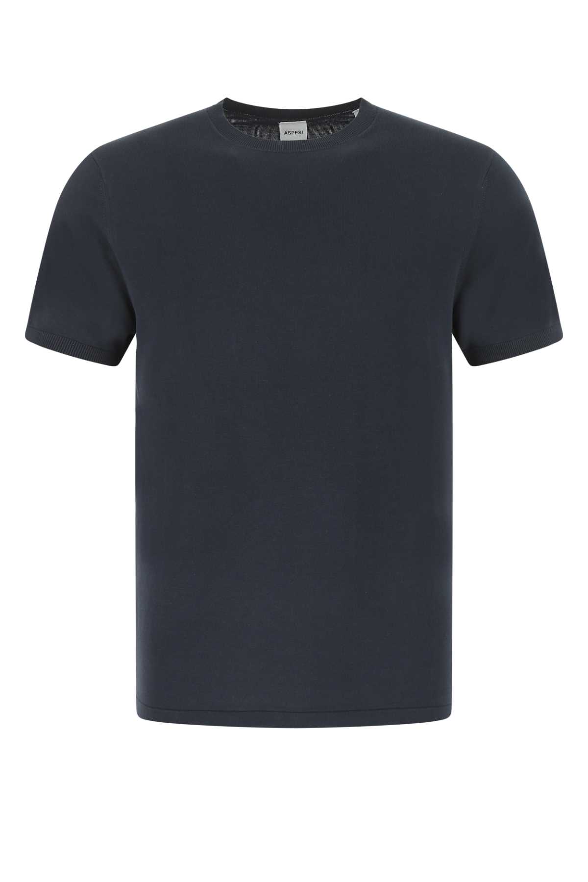 Dark Blue Cotton T-shirt