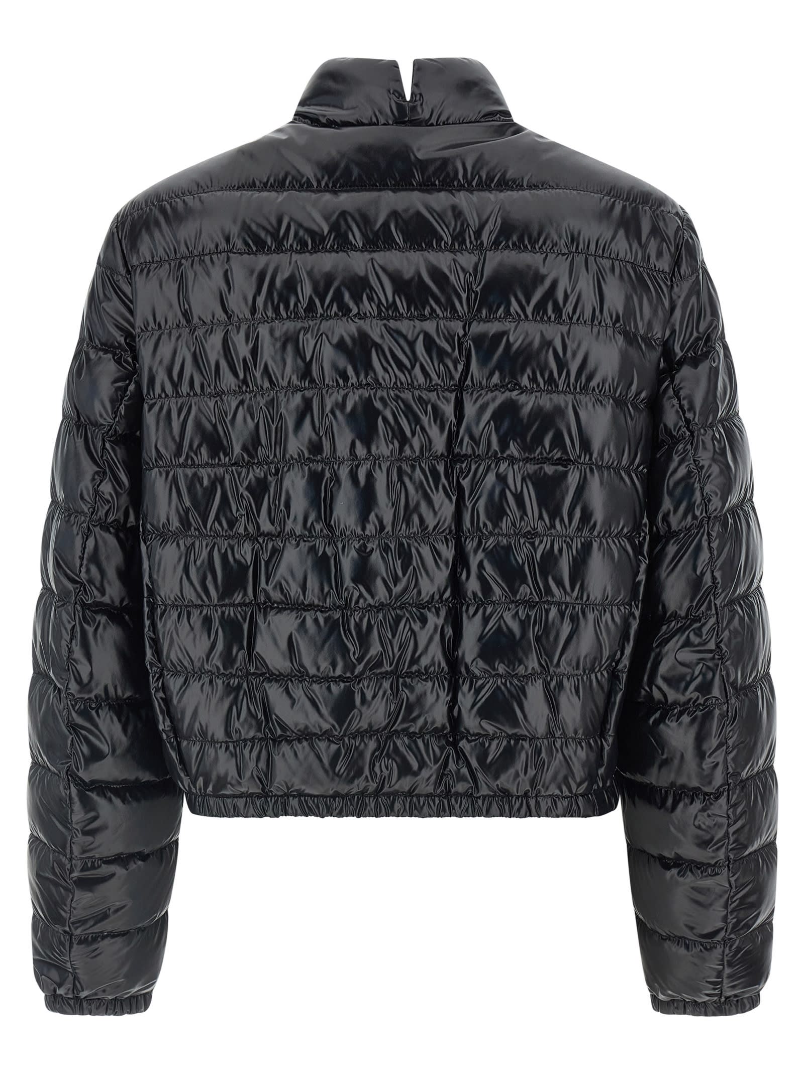 Moncler Genius Black Moncler X Ee72 By Edward Enninful Knut Short Down Jacket In Black