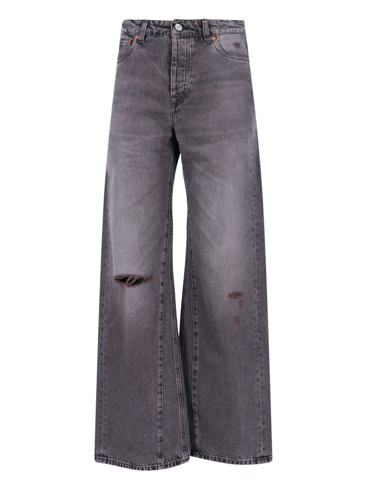 Our Legacy Wide Leg Trousers Five-pocket Style In Gray