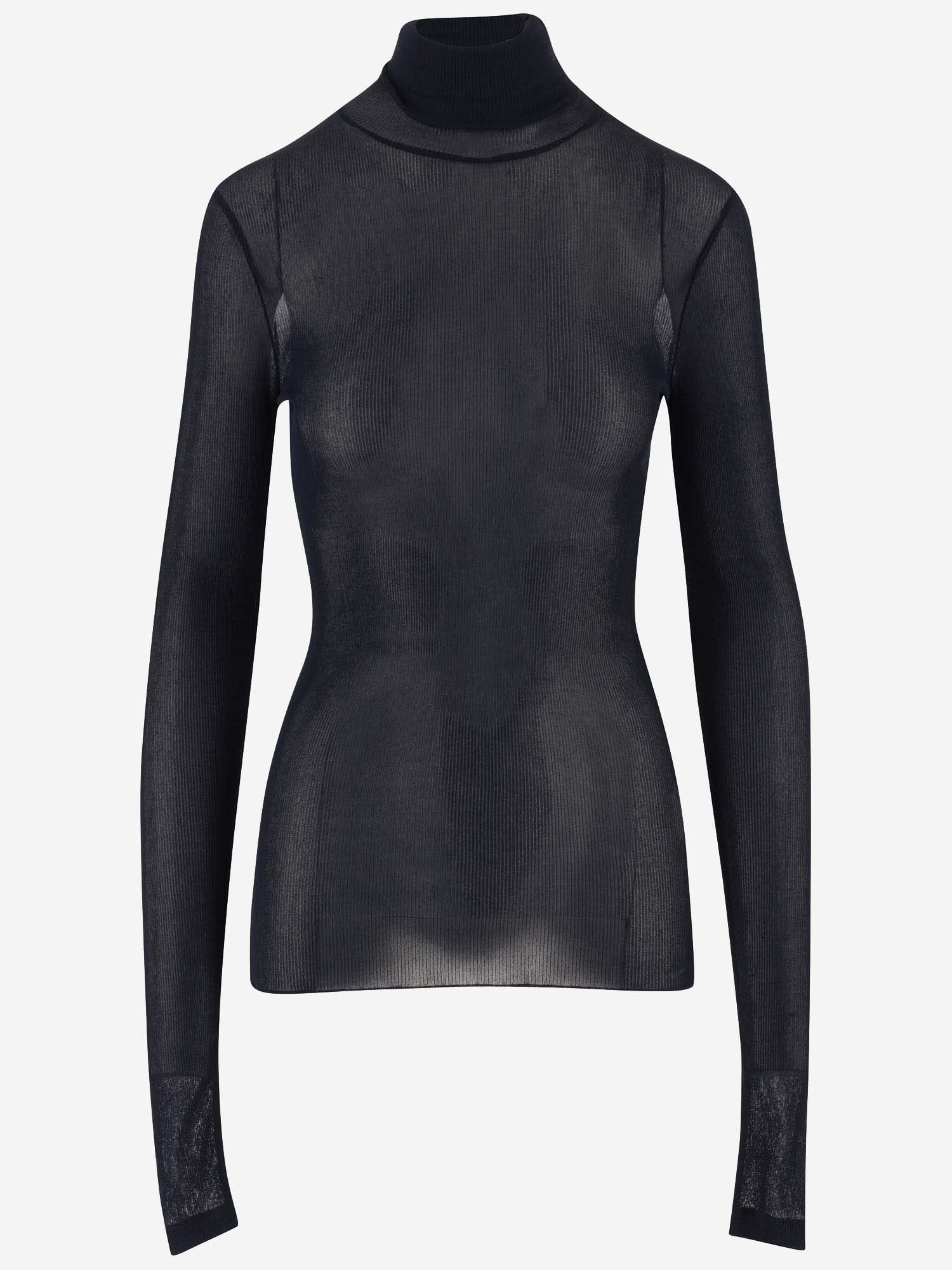 AMI ALEXANDRE MATTIUSSI STRETCH VISCOSE TURTLENECK 