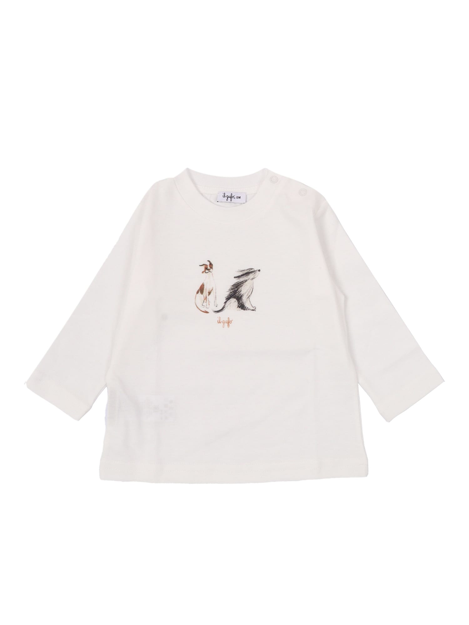 Il Gufo Long Sleeved T-shirt In White