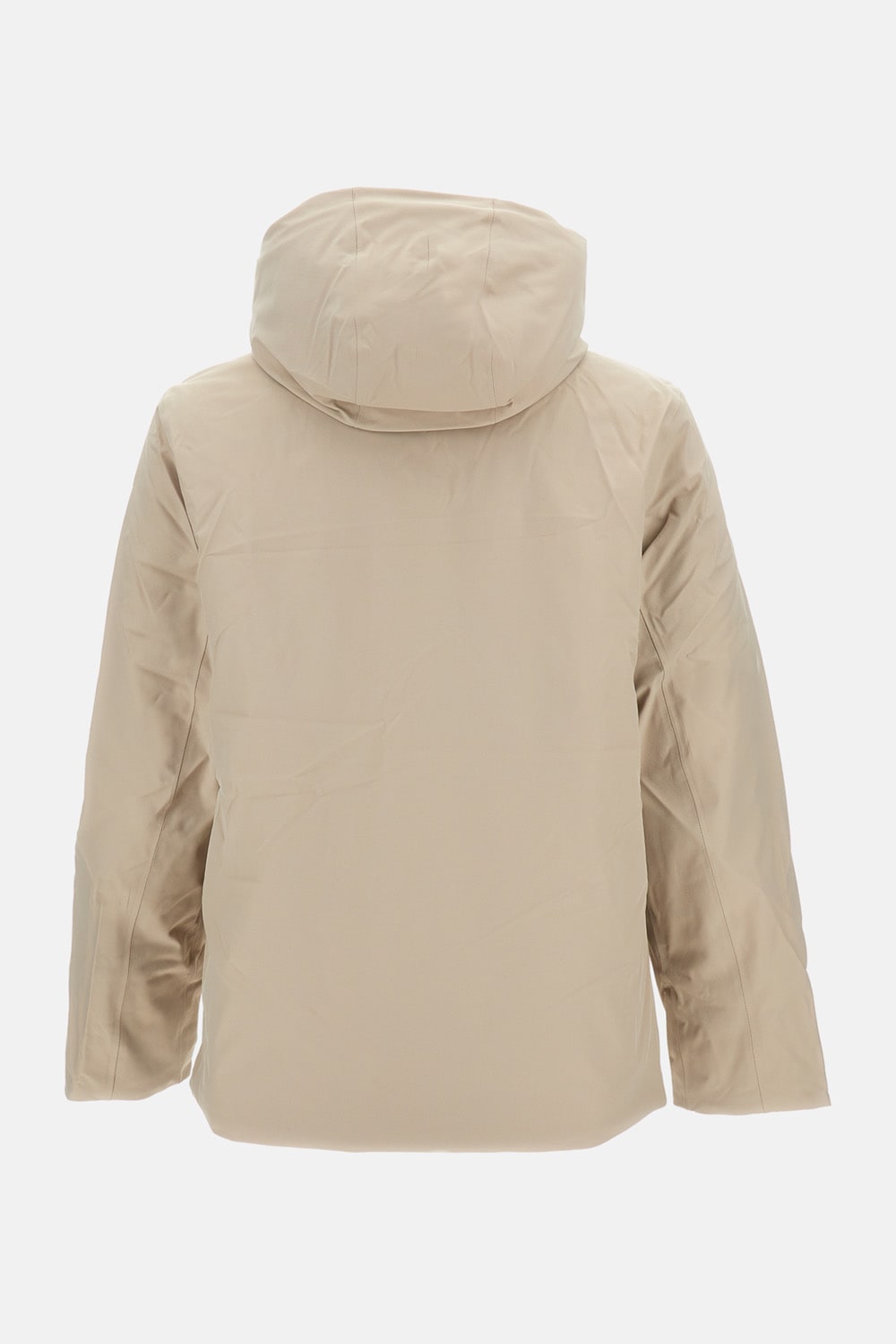 K-way Zip-fastening Padded Jacket In Neutral