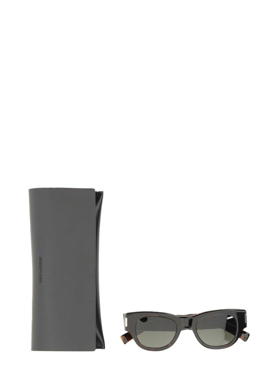 Saint Laurent Eyewear Square Frame Sunglasses In Grey