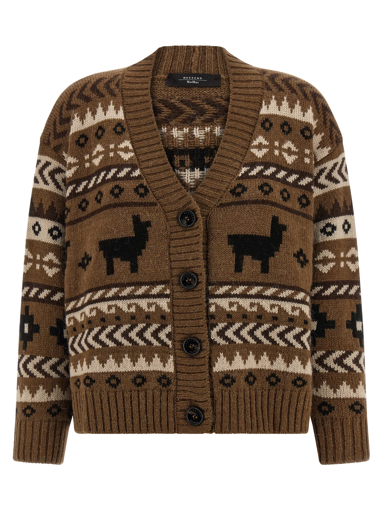 Weekend Max Mara Ovatta Cardigan In Multi