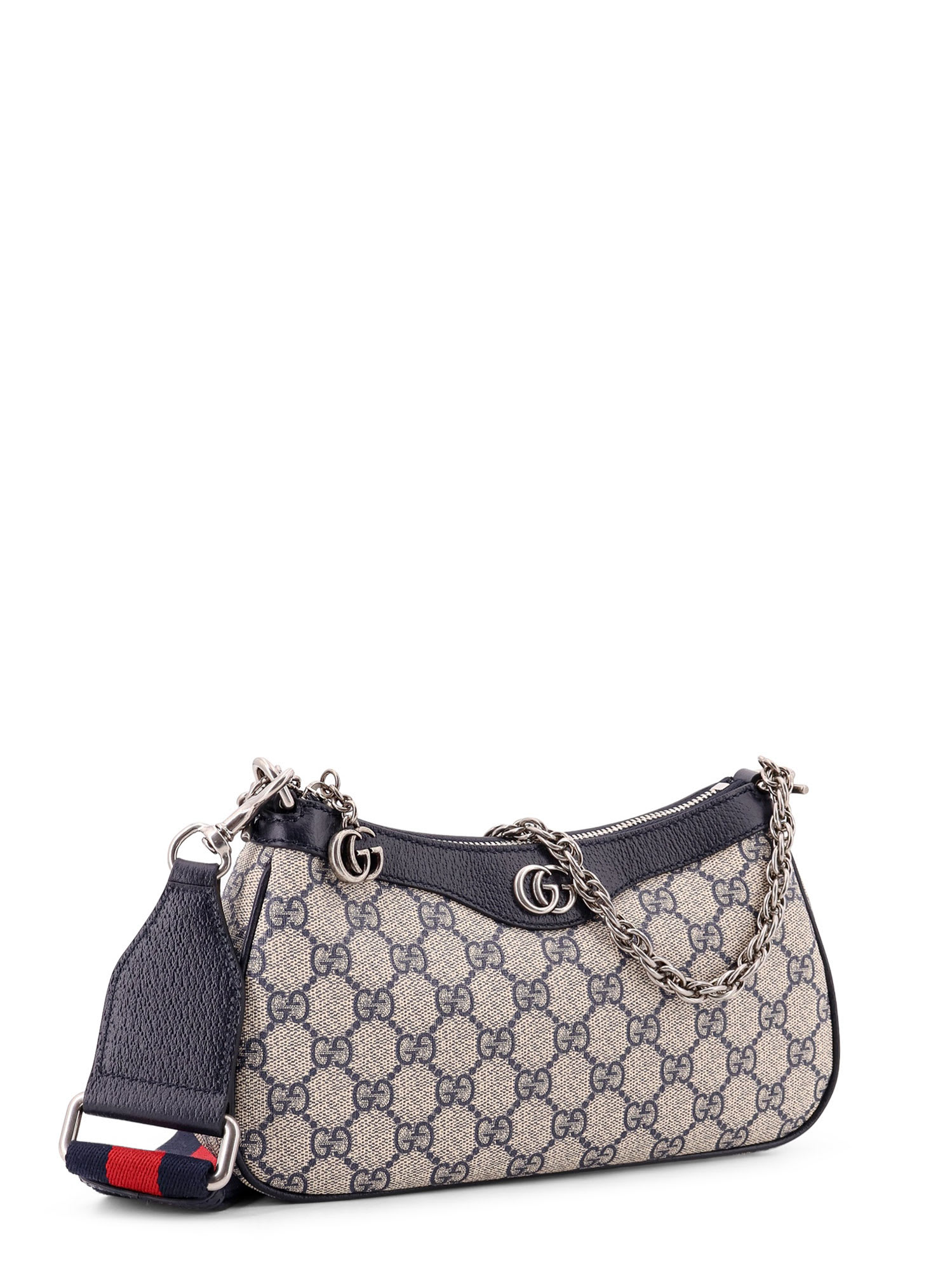 Gucci Ophidia Gg Supreme Fabric And Leather Shoulder Bag