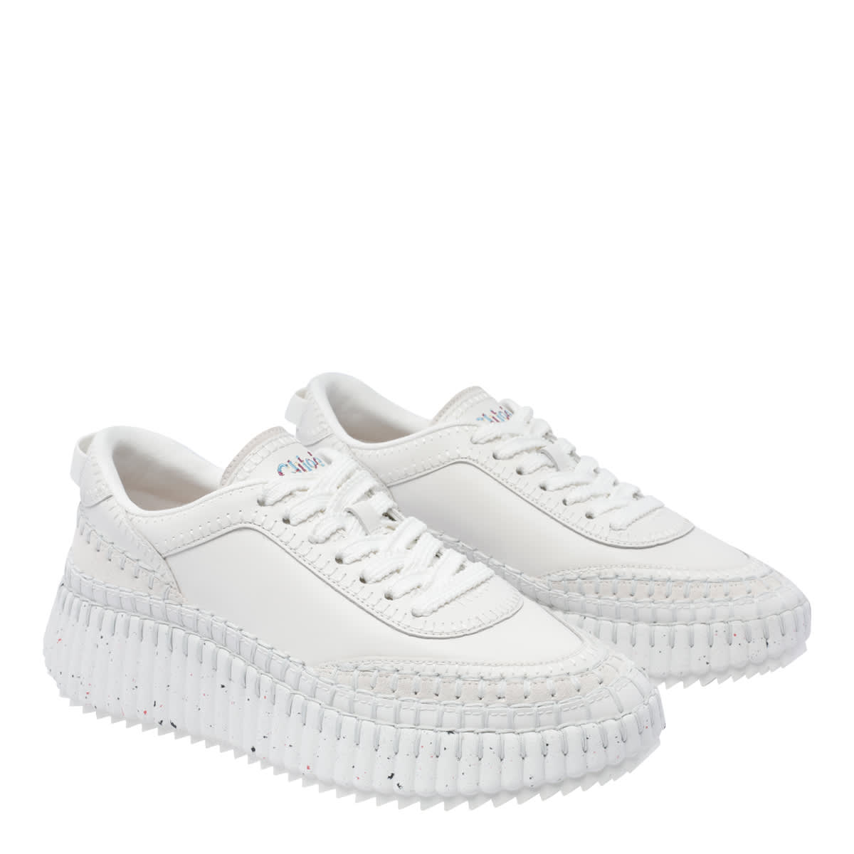 Shop Chloé Nama Sneakers In White