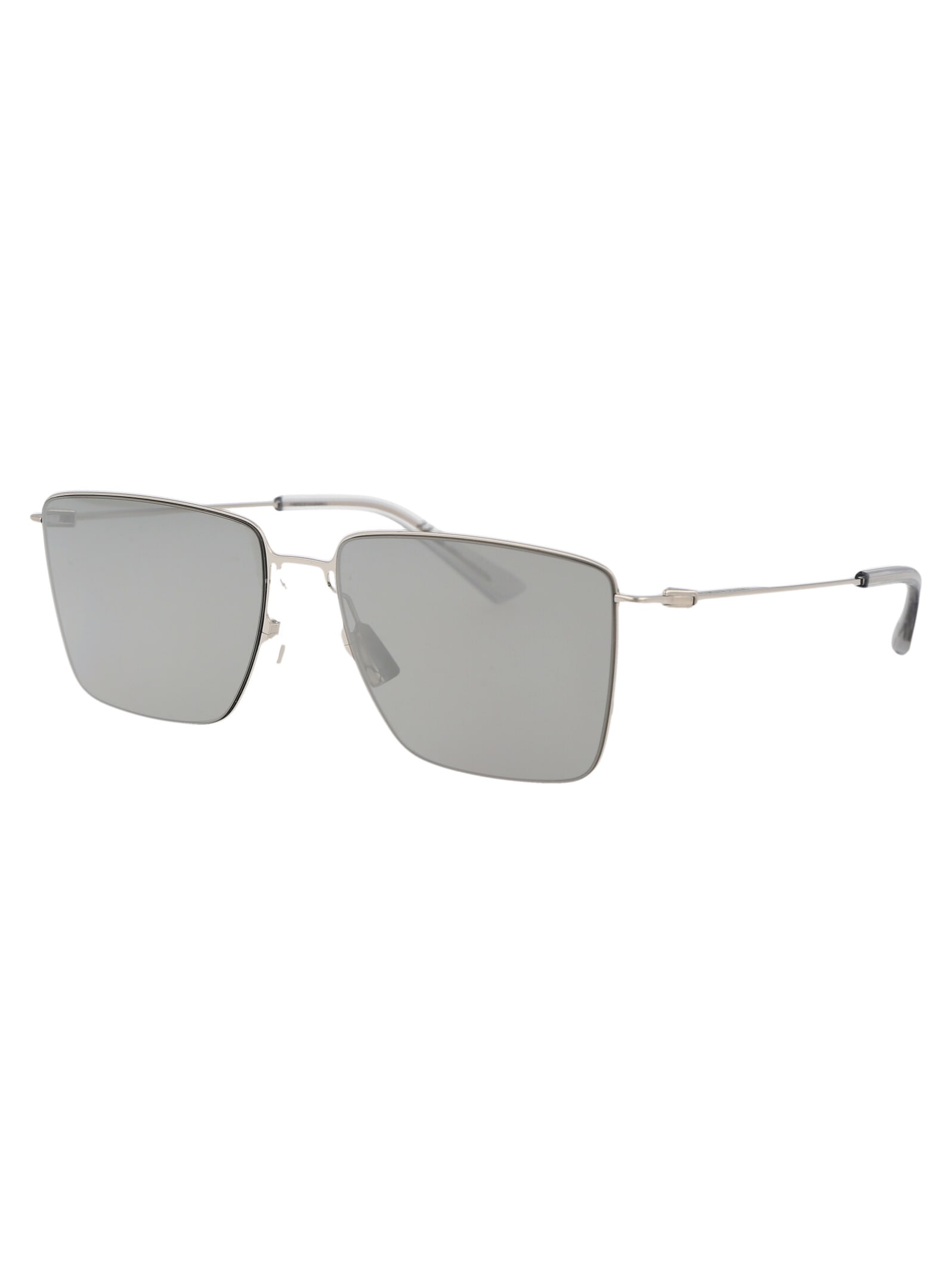 Shop Bottega Veneta Bv1267s Sunglasses In 003 Silver Silver Silver