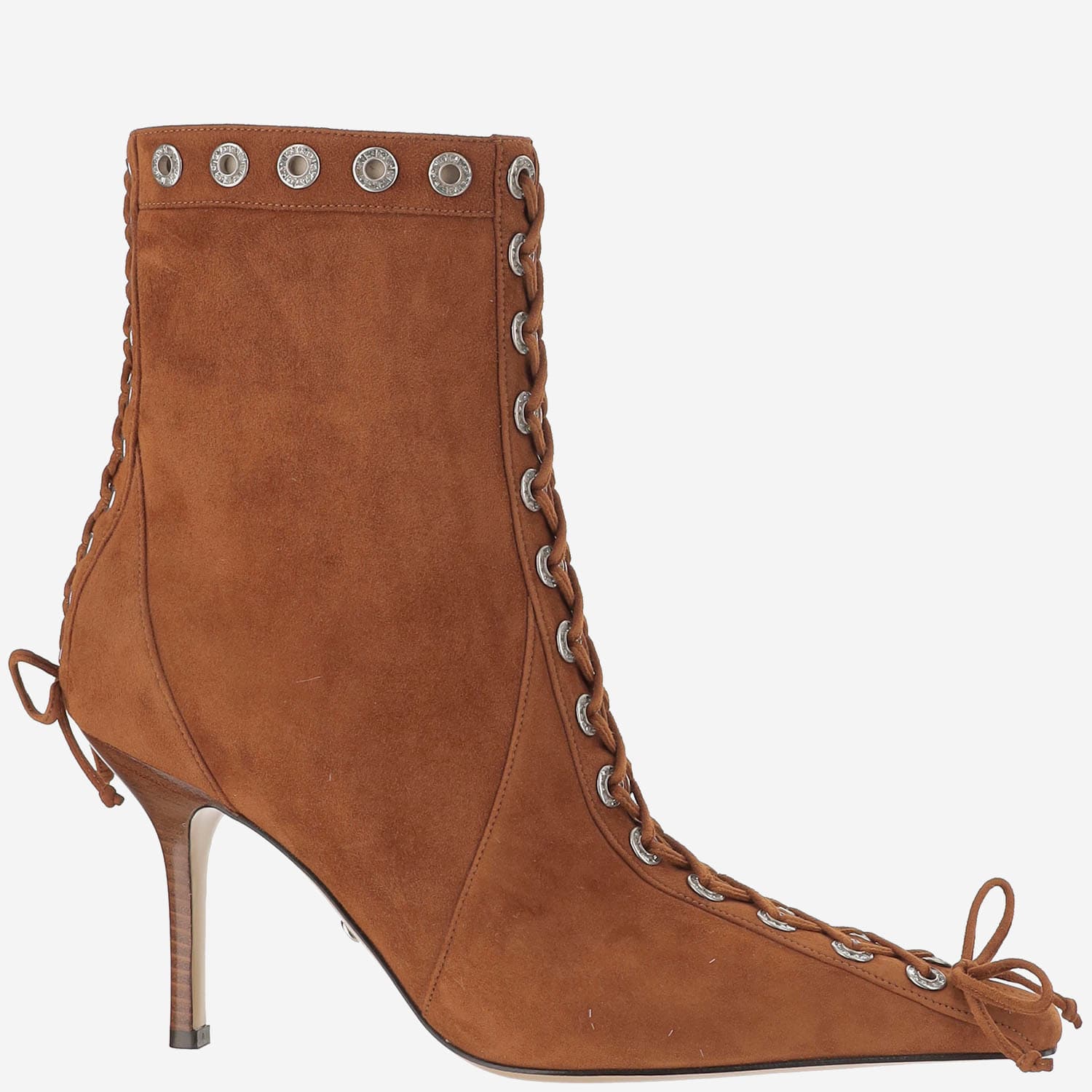 Mach & Mach Leather Boot With Decorations