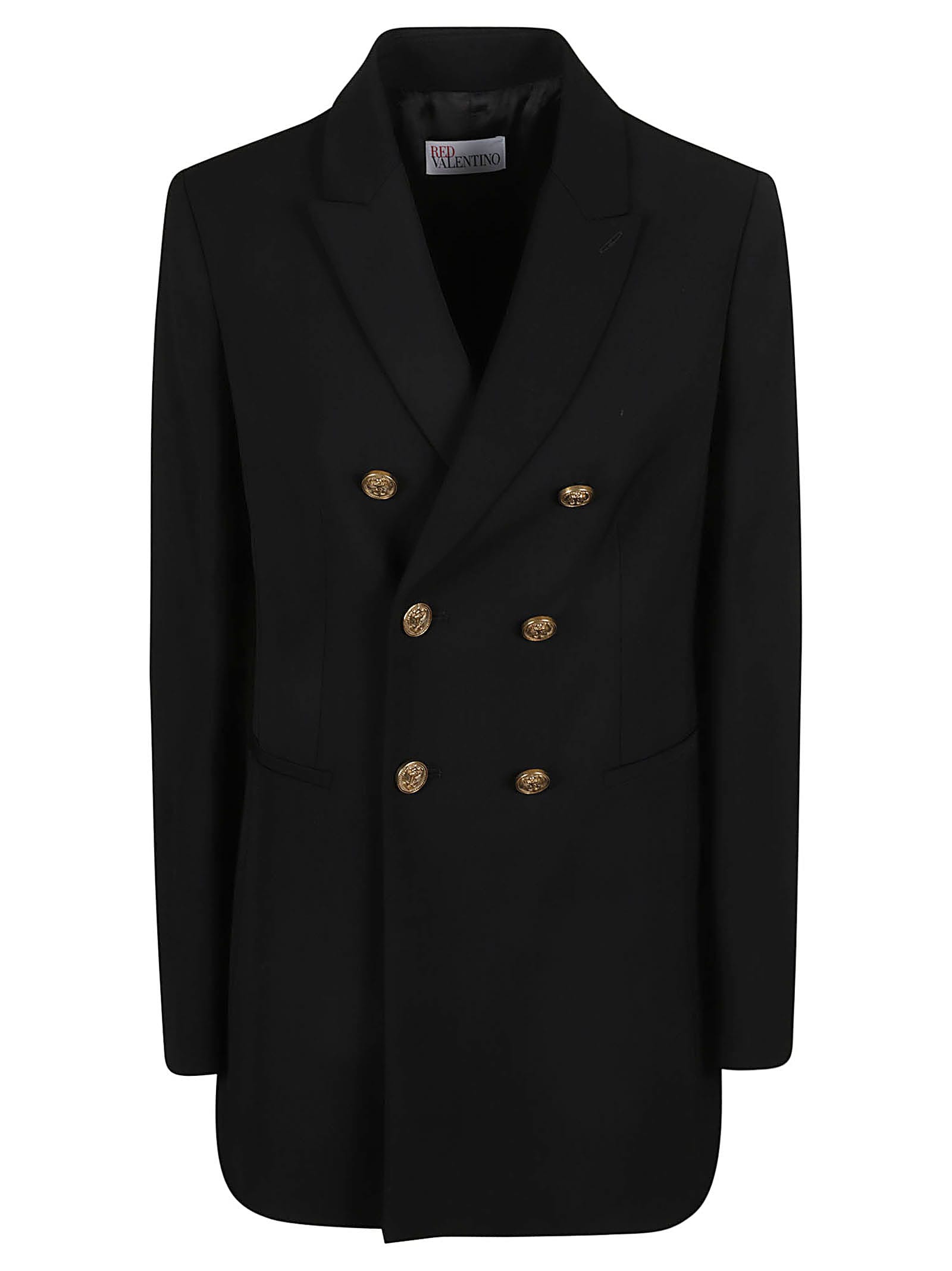 RED VALENTINO DOUBLE-BREASTED PLAIN DINNER JACKET