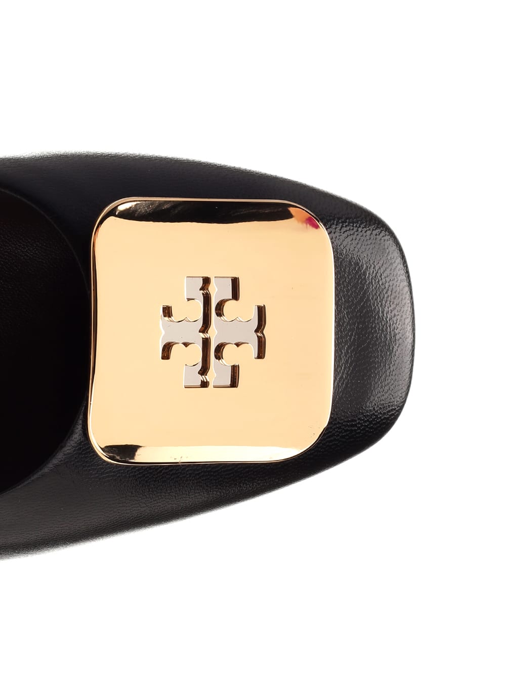 Tory Burch Woman Ballet Flats Black Size 9.5 Leather In Black