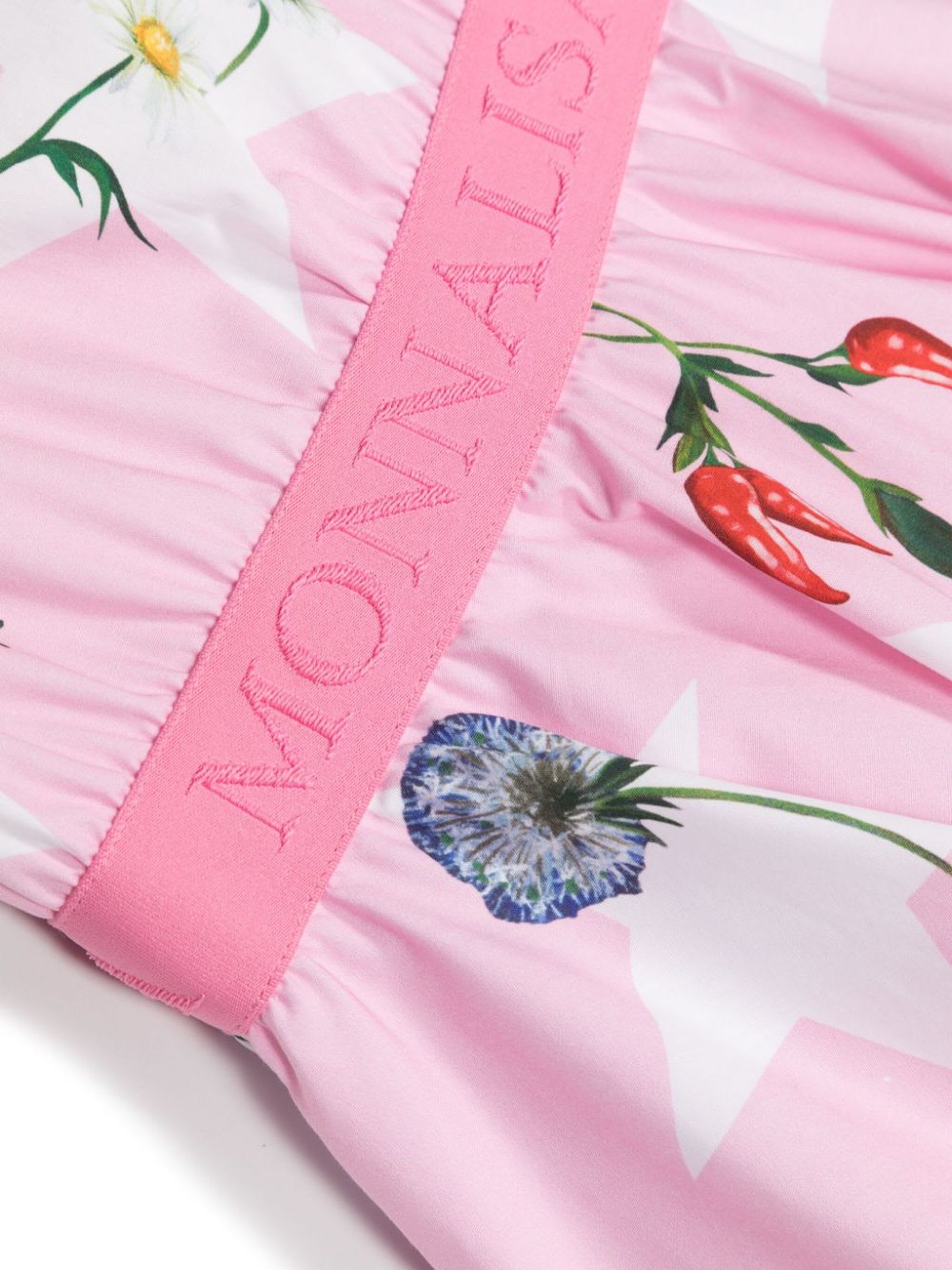 Shop Monnalisa Pink Cotton Dress