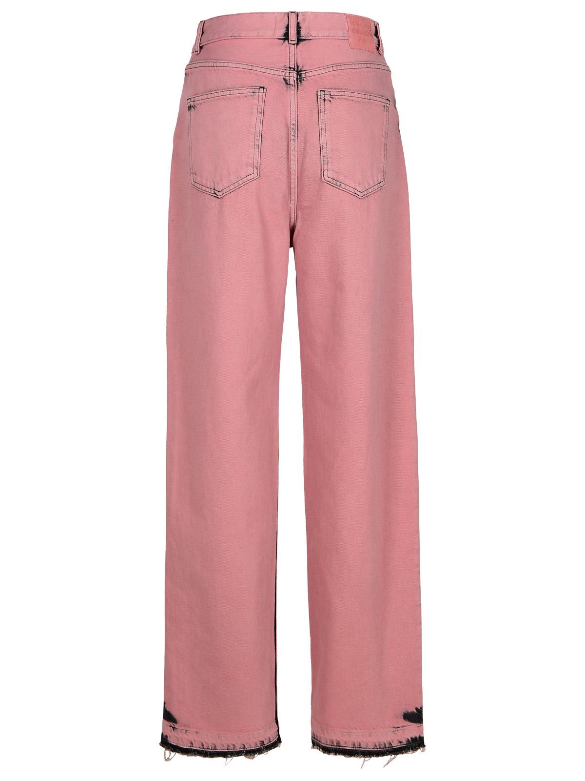 Shop M05ch1n0 Jeans Pink Cotton Jeans