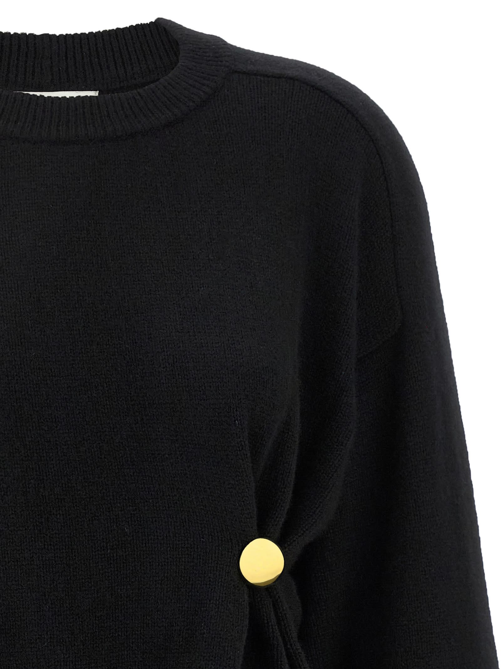 Loulou Studio Twisted-detail Cashmere Sweater In Black