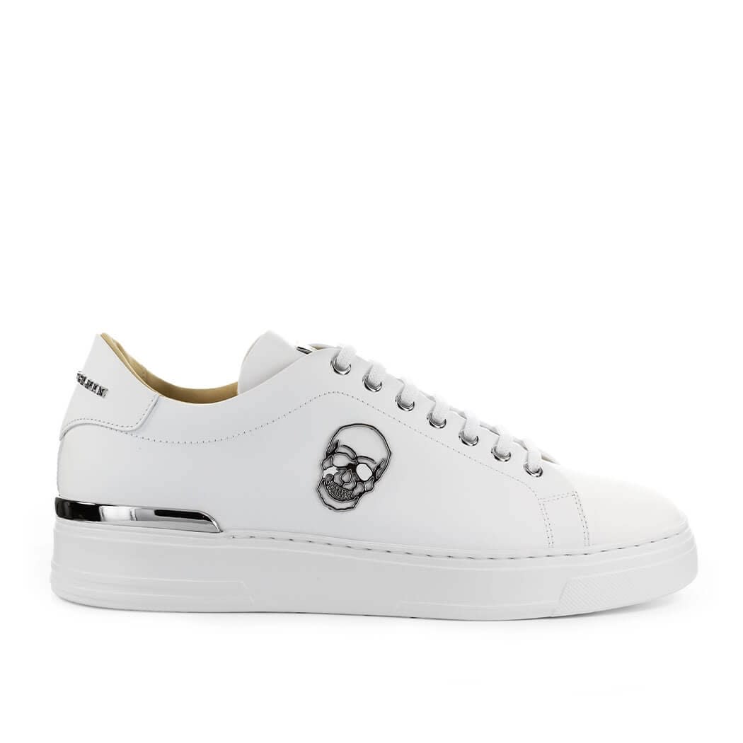 Philipp Plein Lo-top Skull White Sneaker