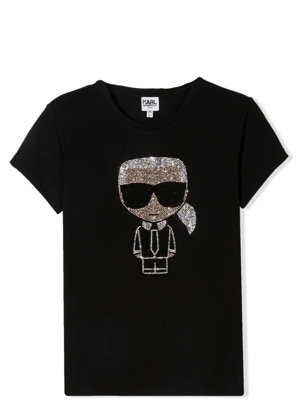 Karl Lagerfeld Kids T-shirt With Rhinestones