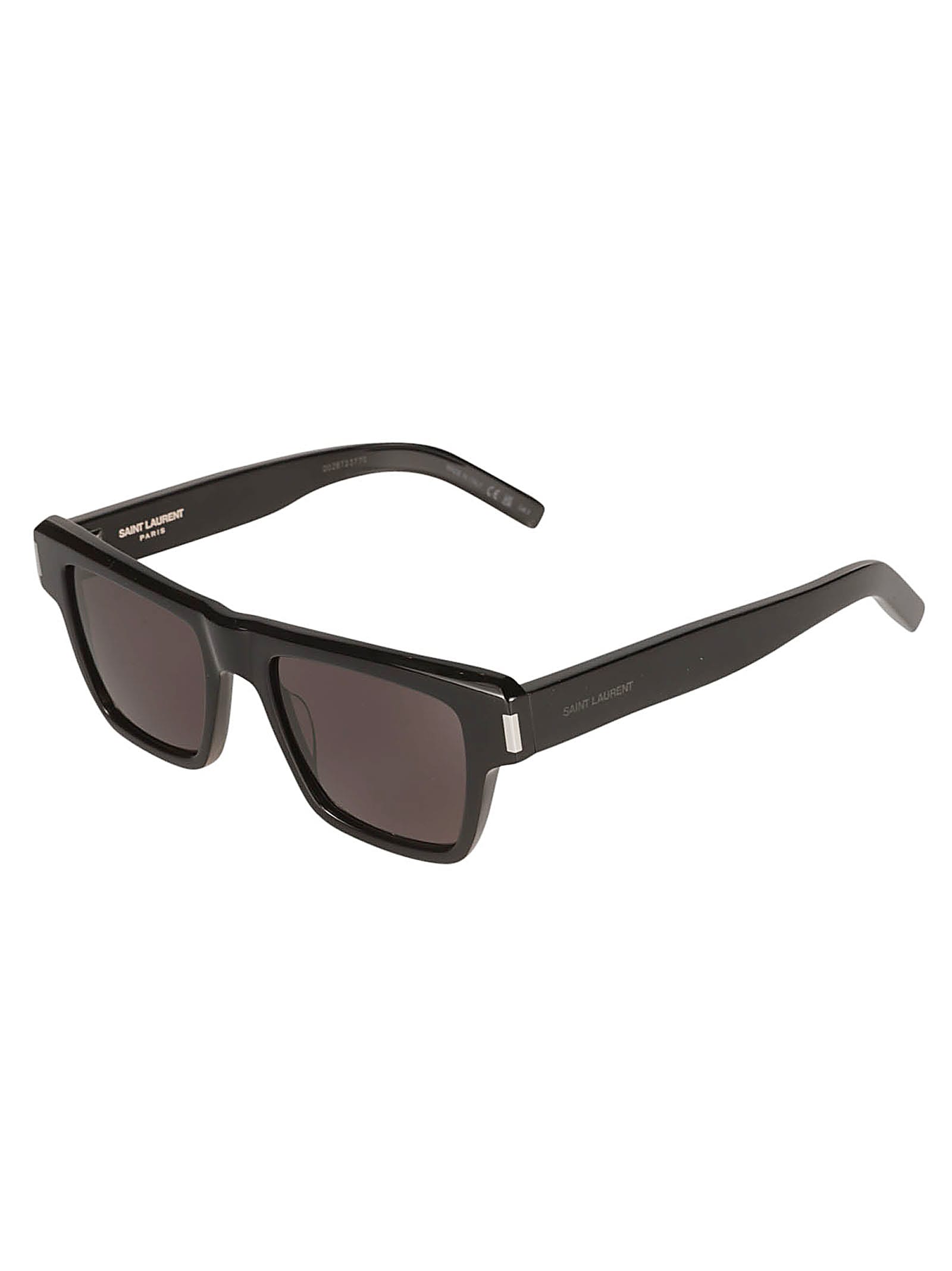 Shop Saint Laurent Square Frame Classic Sunglasses In Black