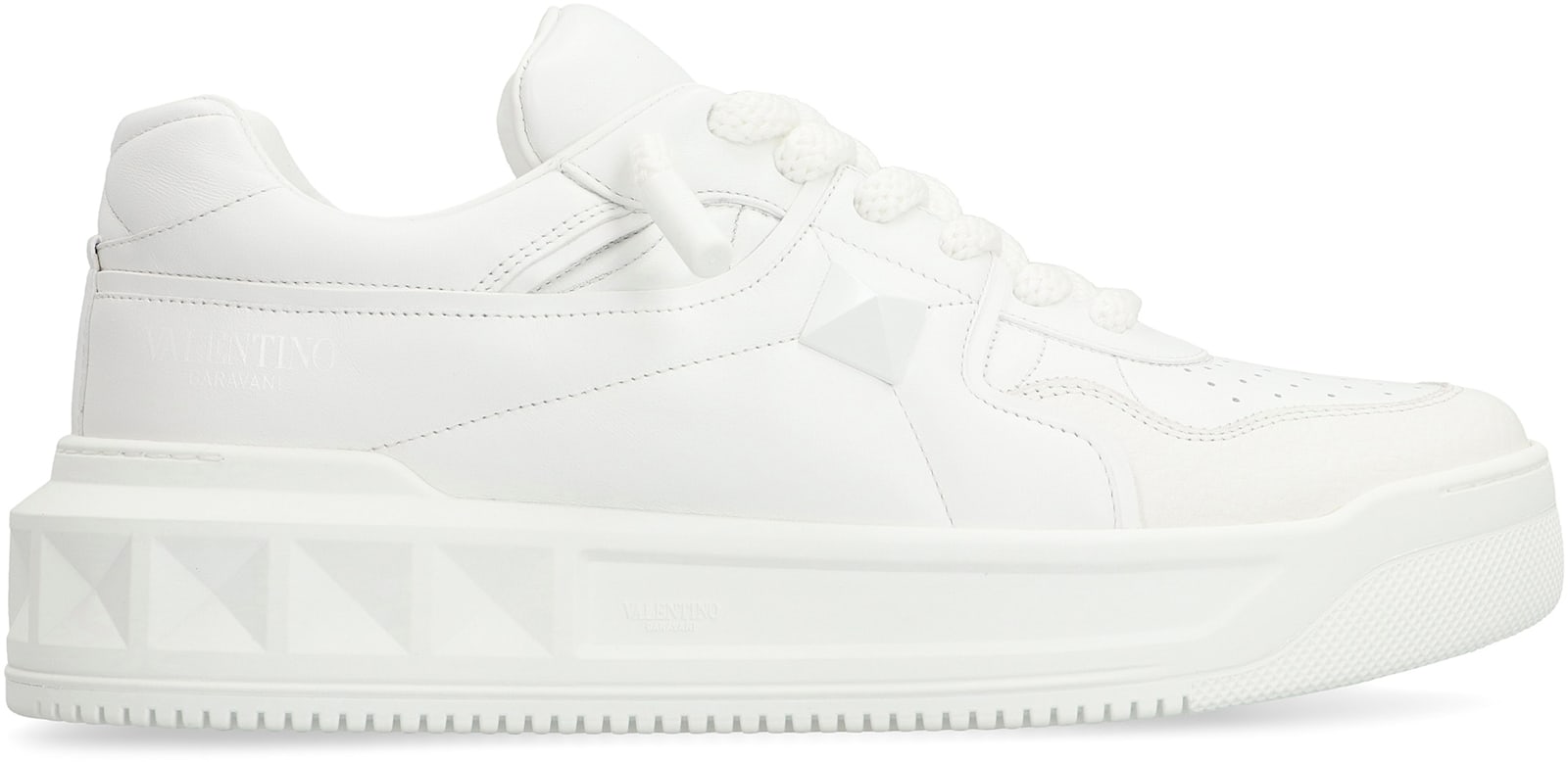 Shop Valentino One Stud Xl Low-top Sneakers In White