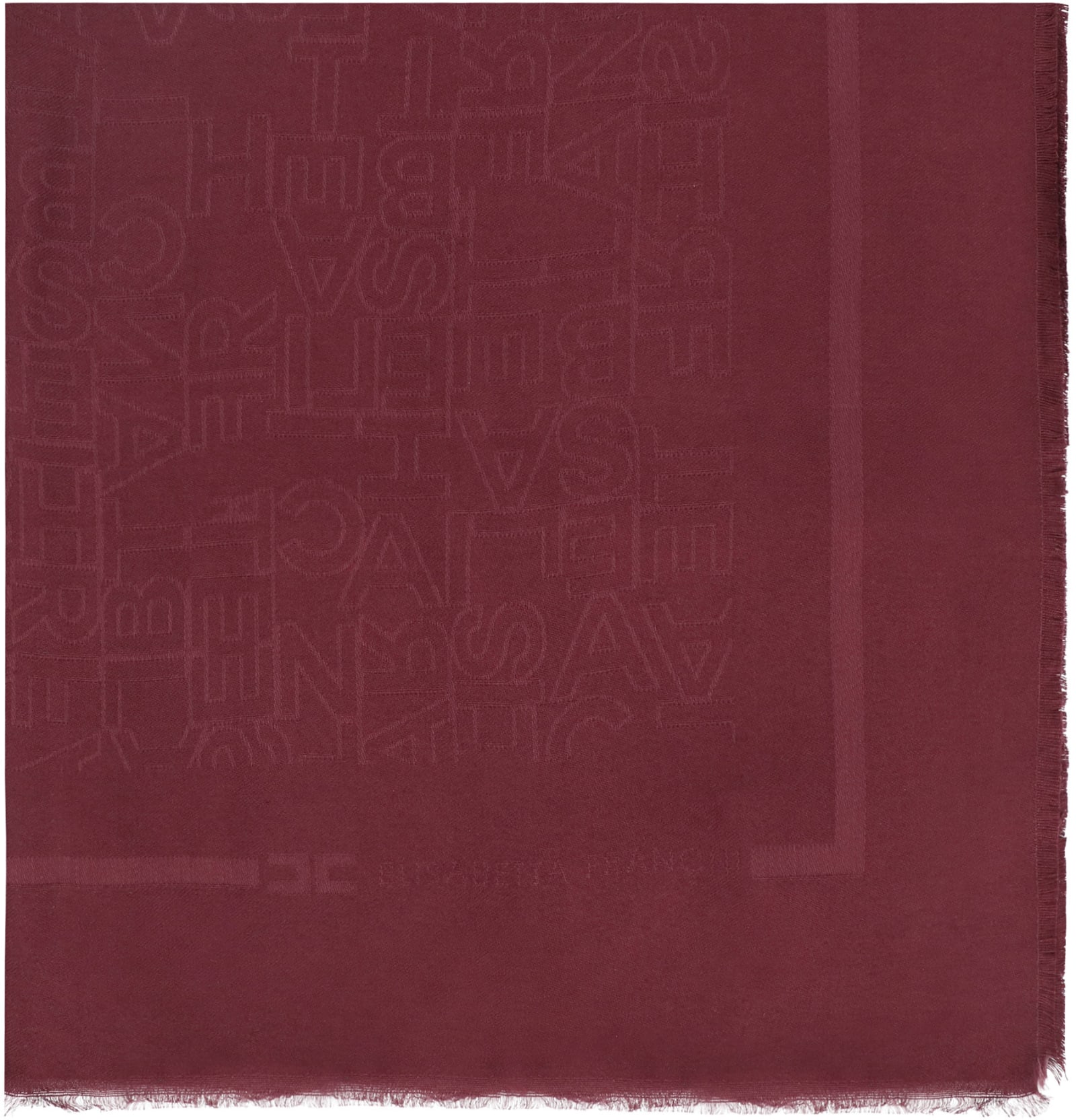 ELISABETTA FRANCHI JACQUARD SCARF