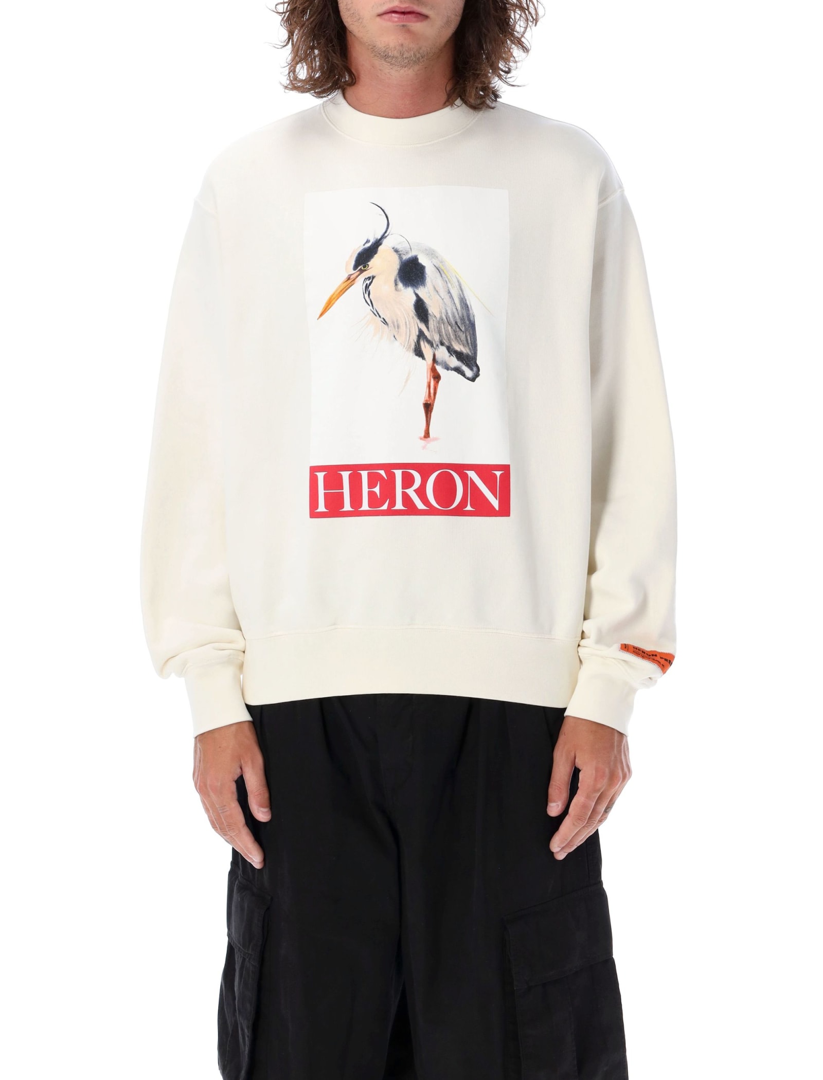 HERON PRESTON HERON BIRD PAINTED CREWNECK