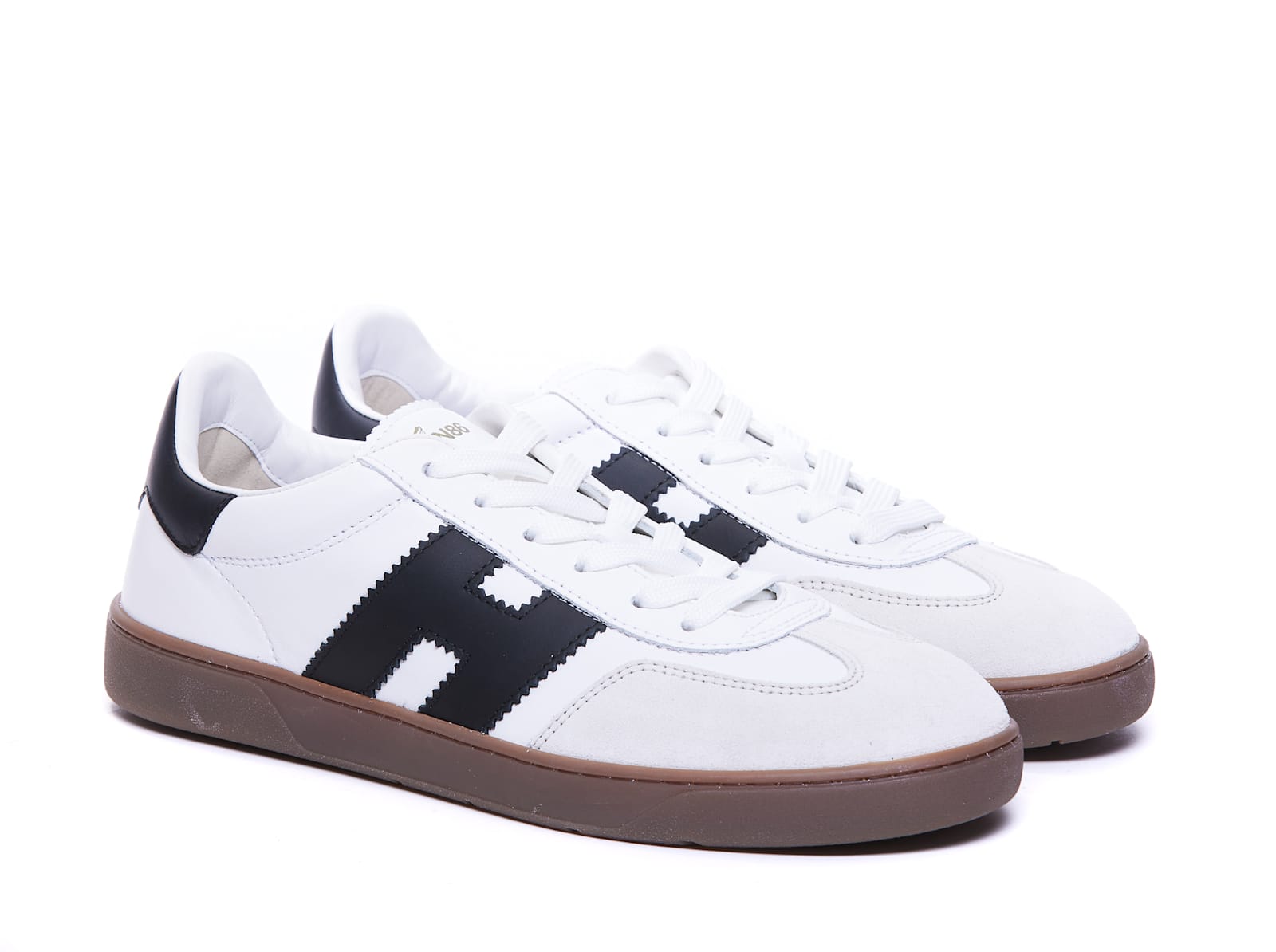 Hogan Sculpted Sneakers With Contrasting Accents In White