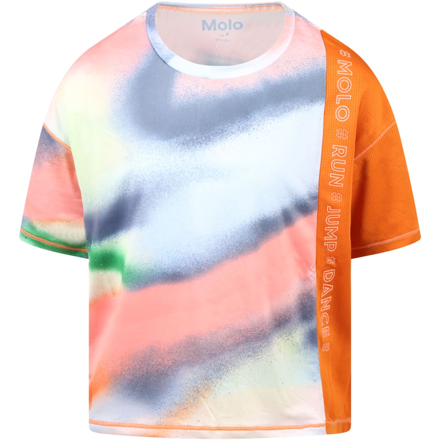 Molo Multicolor T-shirt For Girl With Spots