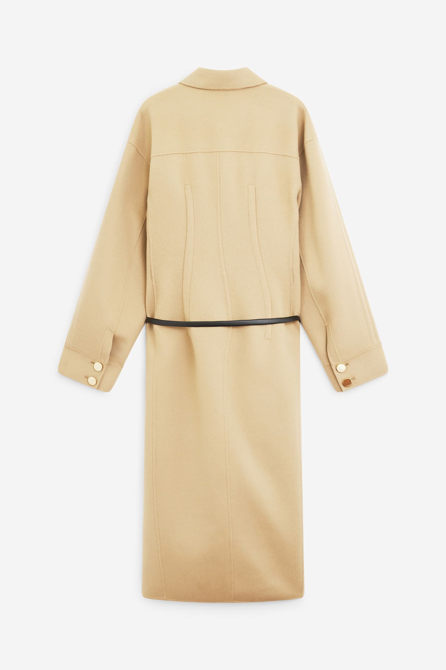 Sportmax "oil" Coat In Neutral