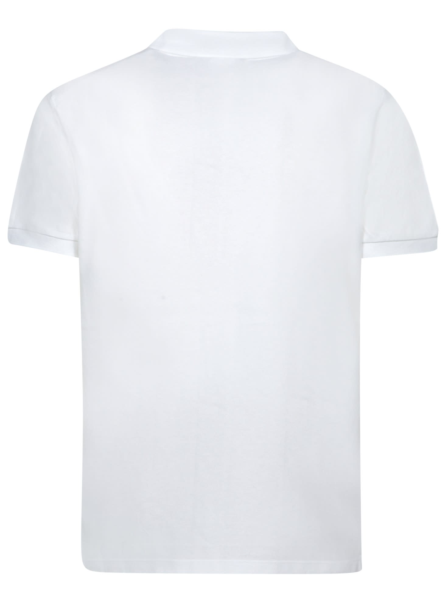 Shop Dsquared2 Cotton White Polo Shirt