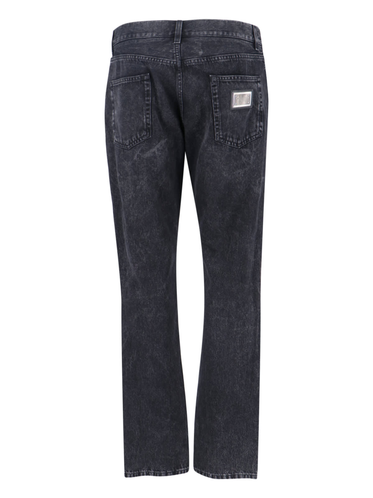 Dolce & Gabbana Charcoal Stretch Corduroy Pant In Black