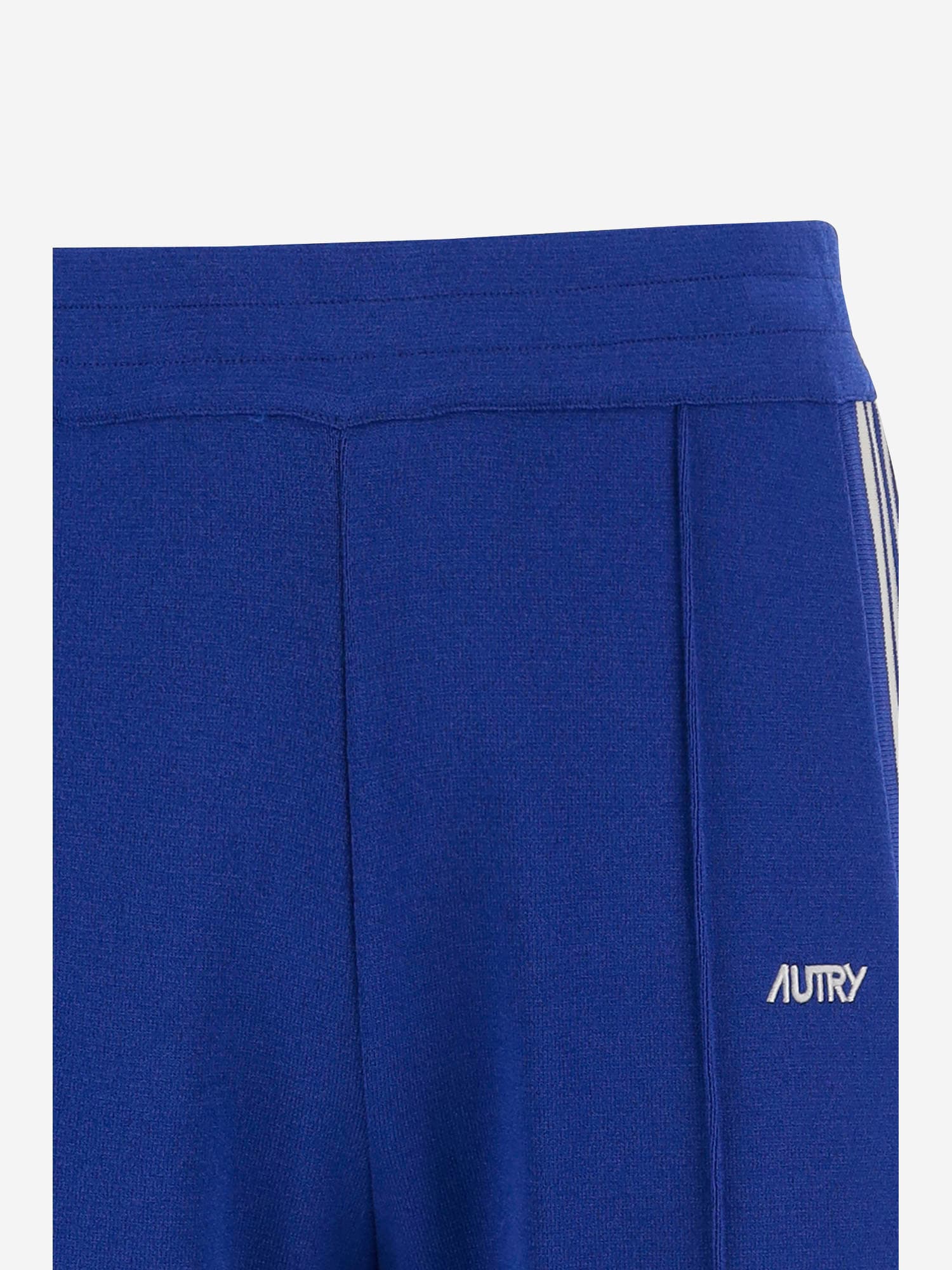 Autry Royal Blue Knitted Viscose Joggers In Knit Sapphire