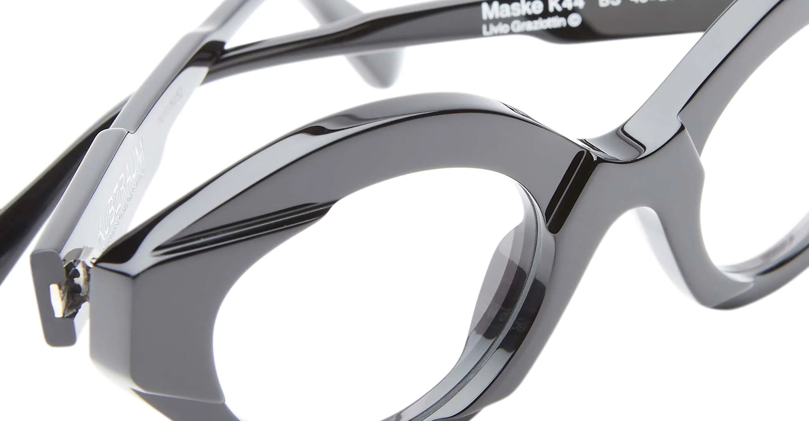 Kuboraum Mask K44 Bs - Black Shine Rx Glasses In Black