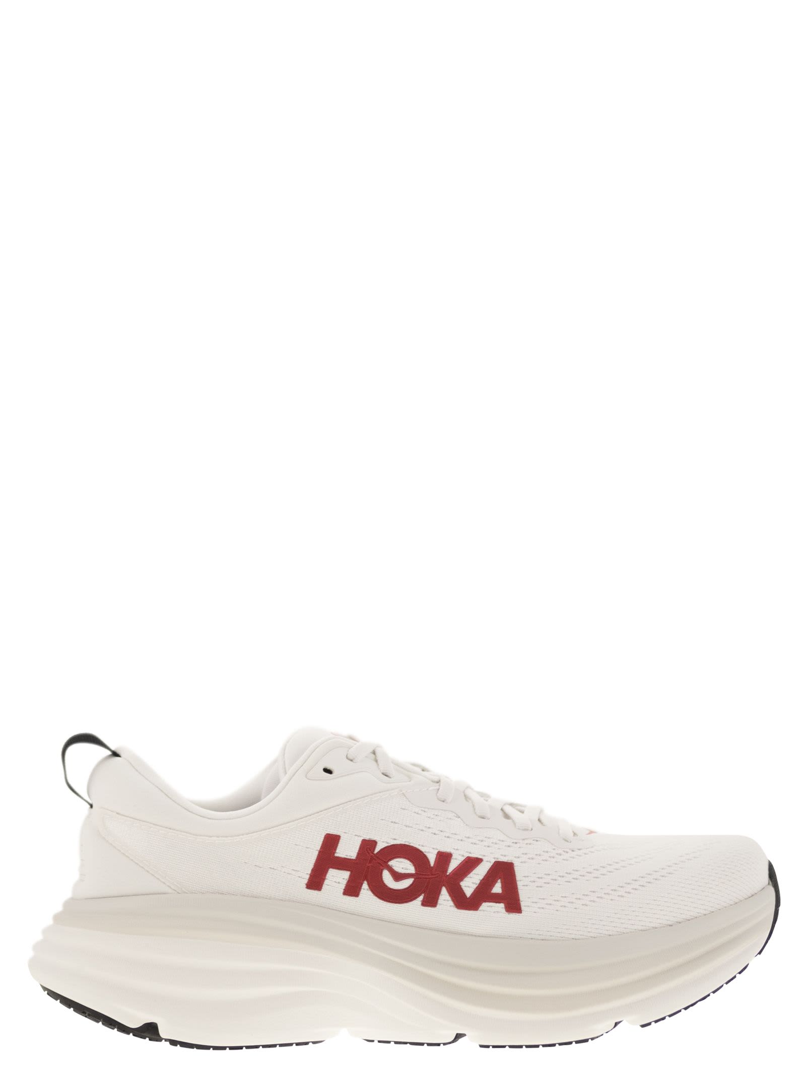 Shop Hoka Bondi 8 - Ultra-shortened Sports Shoe In White