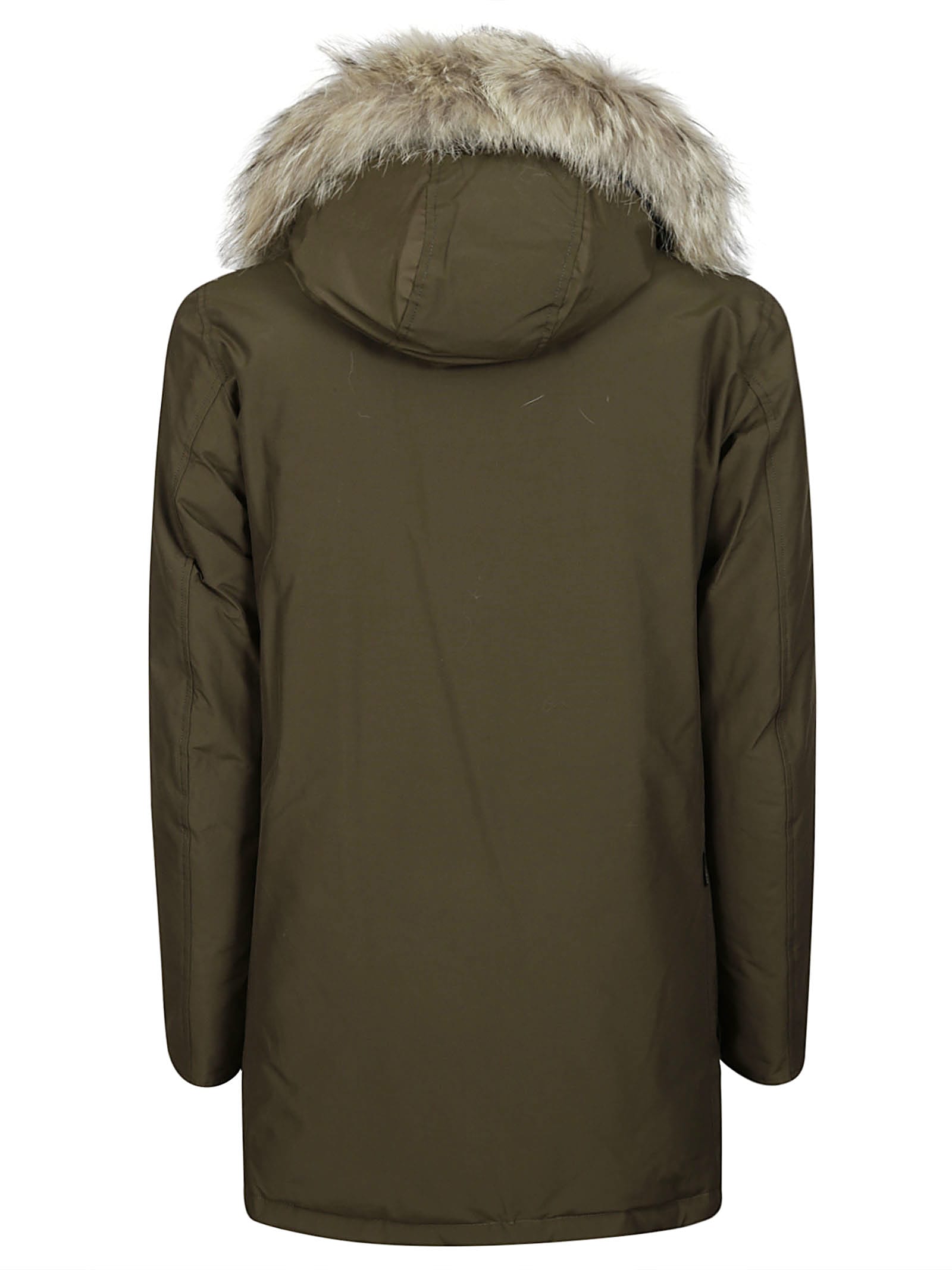 Shop Woolrich Arctic Detachable Fur Parka In Dag Dark Green