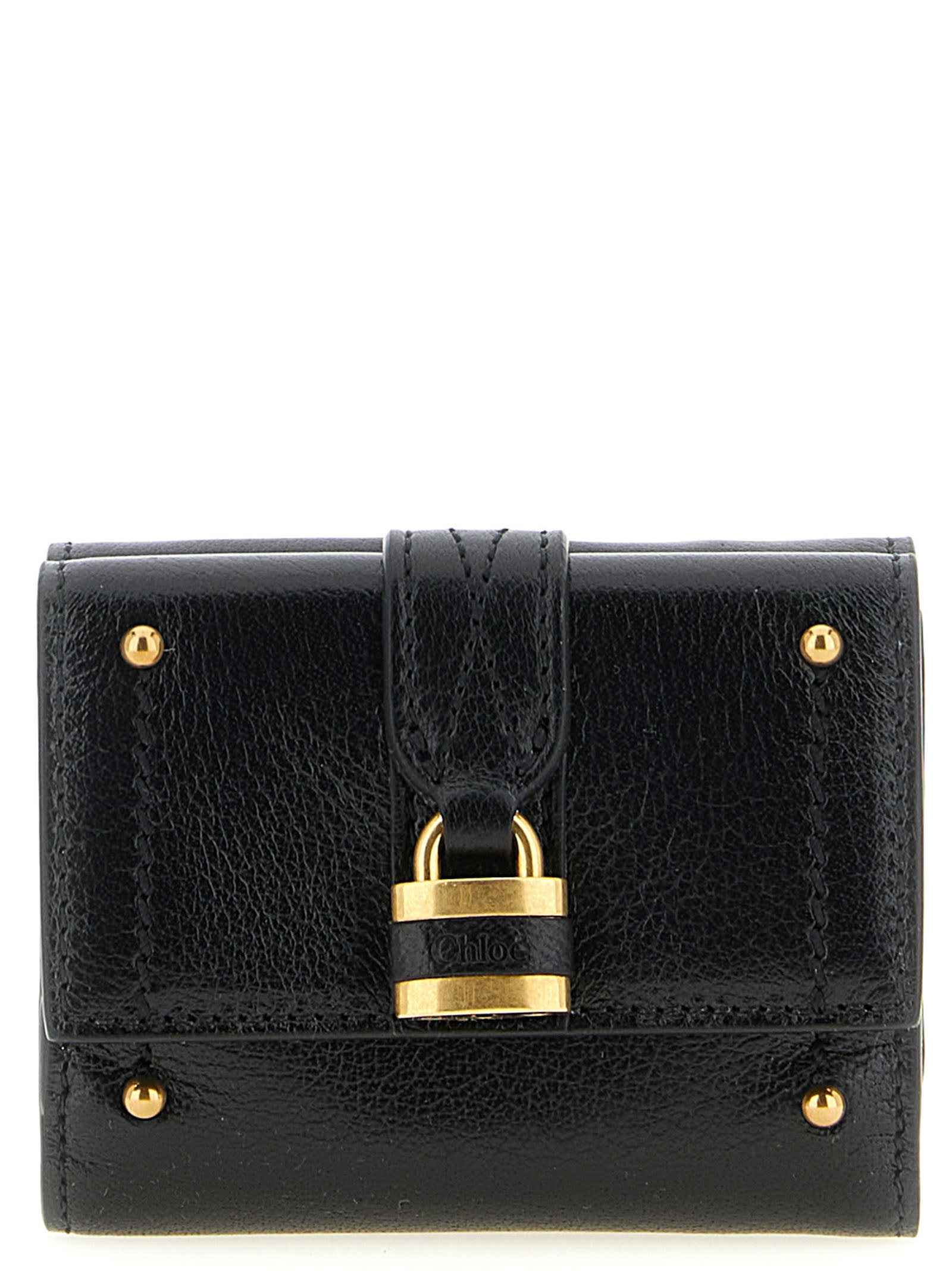 Chloé Paddington Trifold Mini Wallet In Black