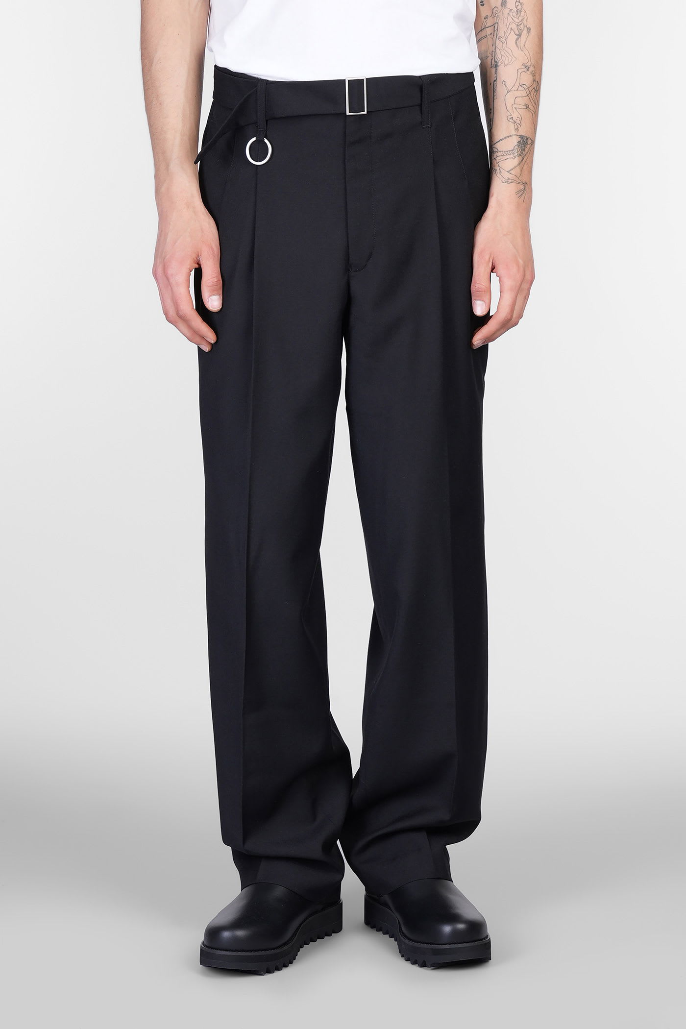 Pants In Black Polyester