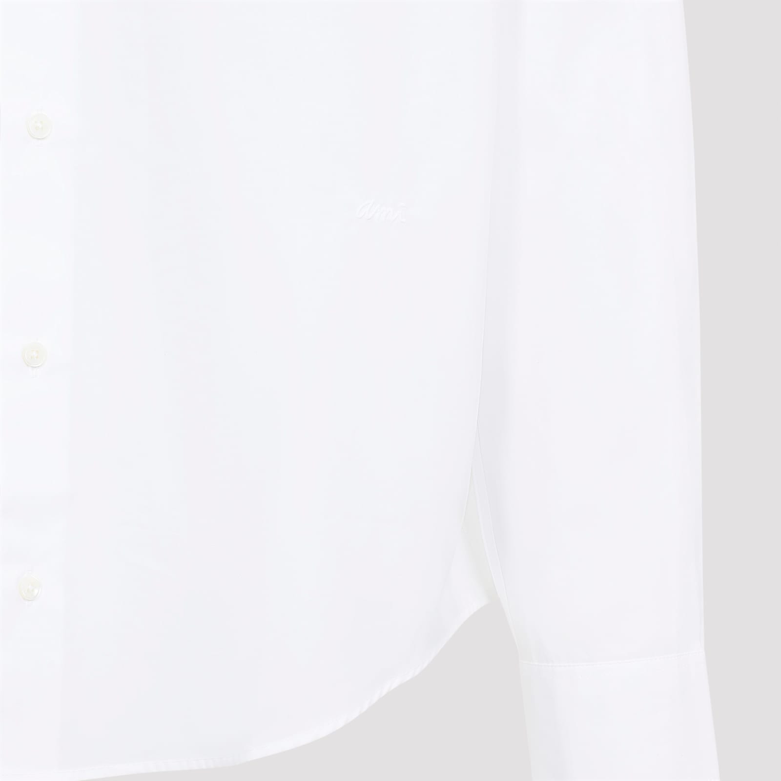 Shop Ami Alexandre Mattiussi Boxy Fit Shirt In White