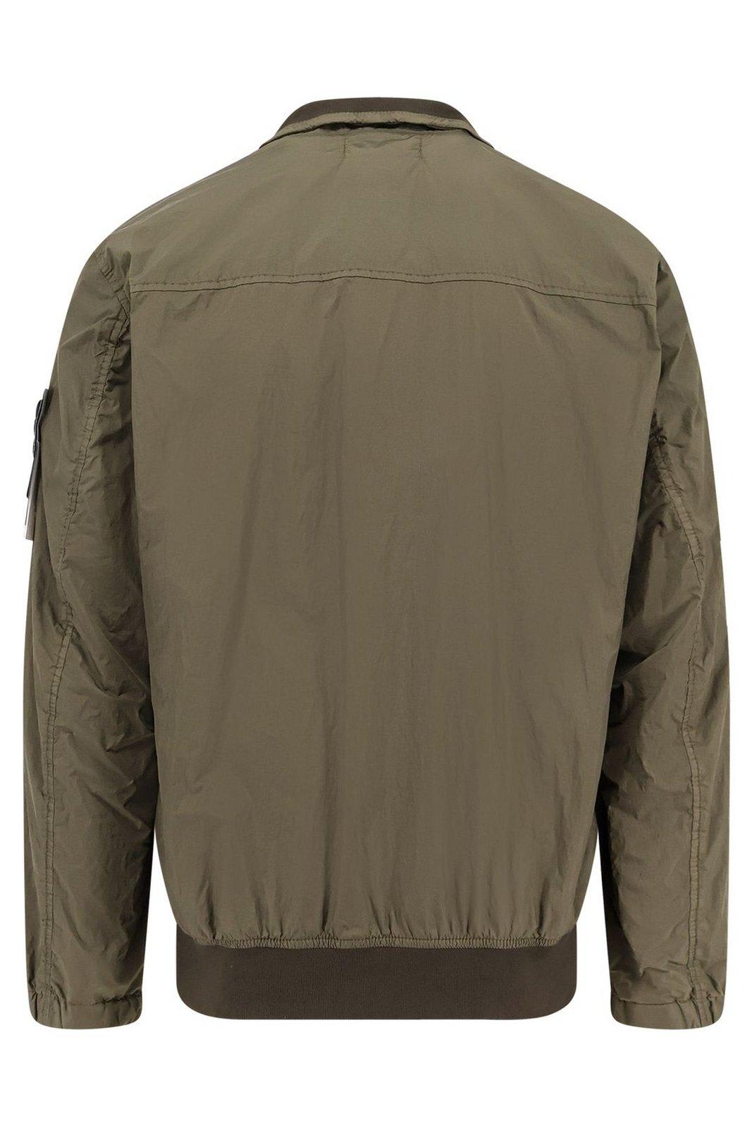 Stone Island Garment Dyde Crinkle Reps Ny Jacket In Green