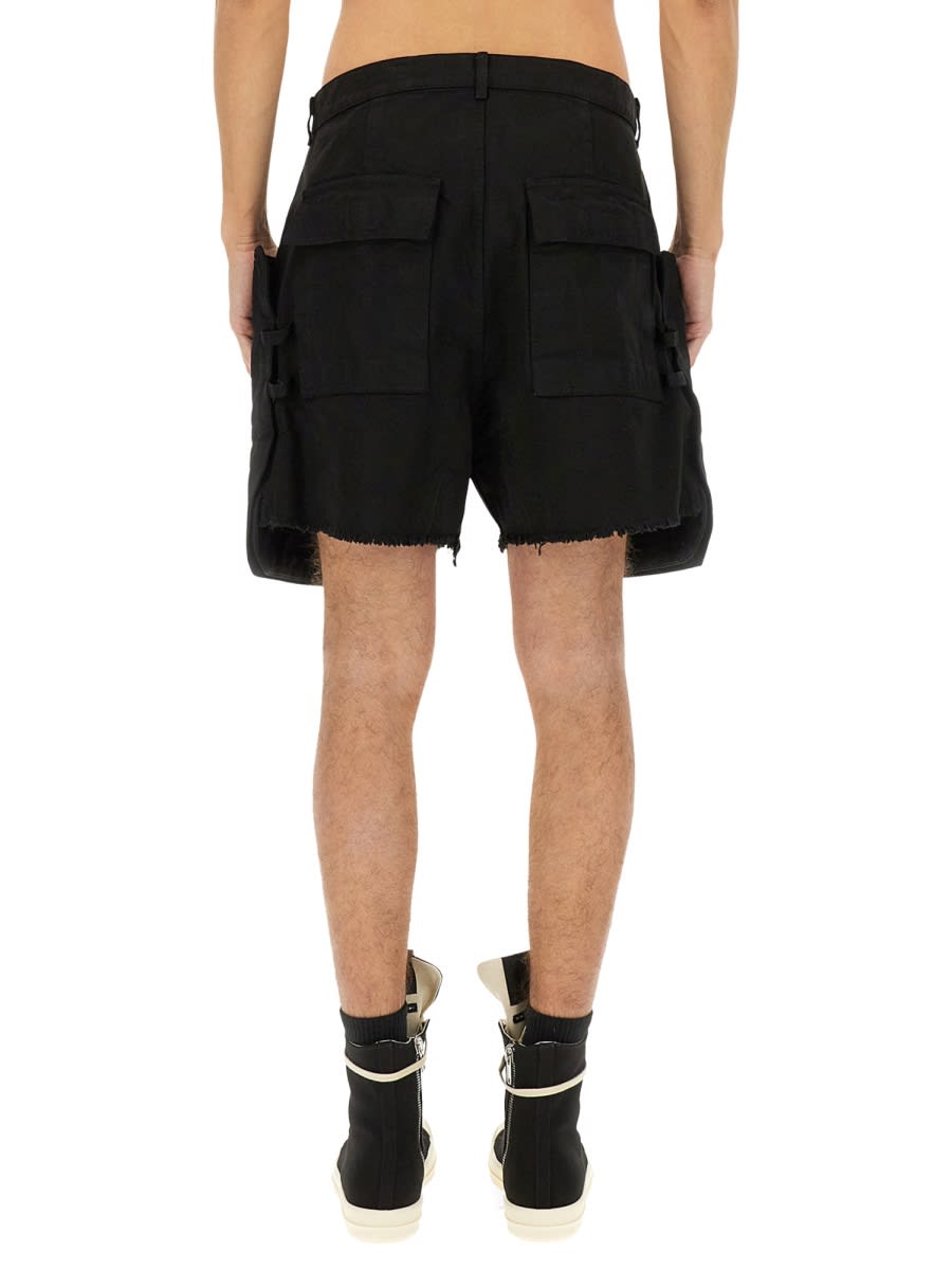 Drkshdw Bermuda Cargo In Black