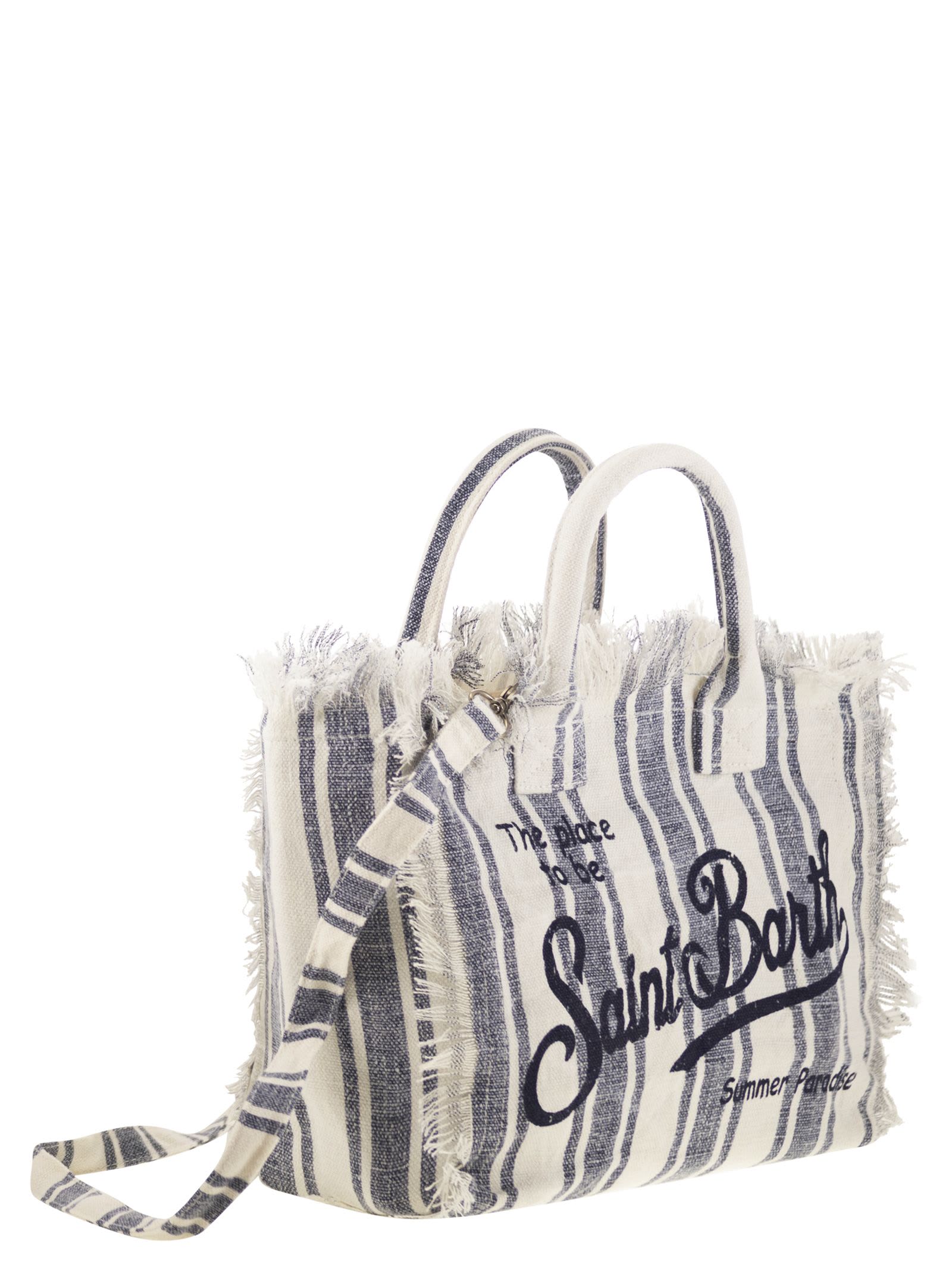 Mc2 Saint Barth Colette - Linen Handbag In Multi
