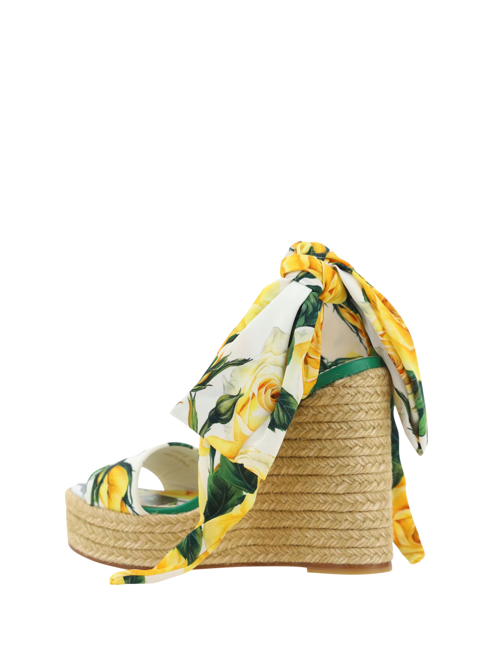 Shop Dolce & Gabbana Heeled Sandals In Rose Giallo F.bco